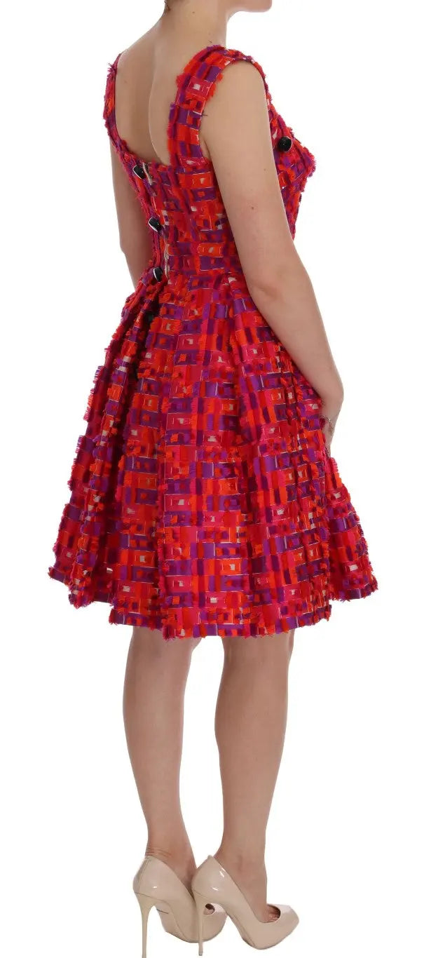 Robe Dolce & Gabbana A-line rose Dolce & Gabbana