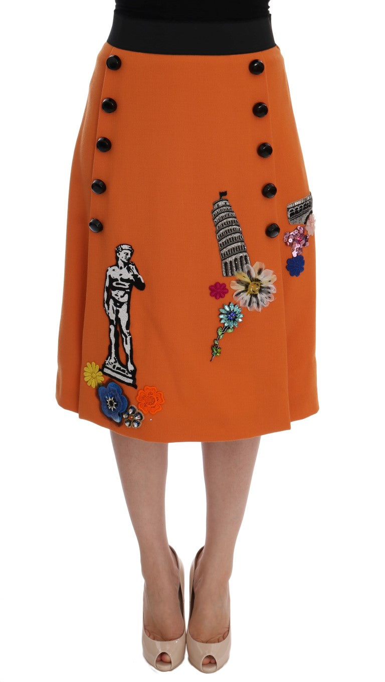 Jupe Dolce & Gabbana orange