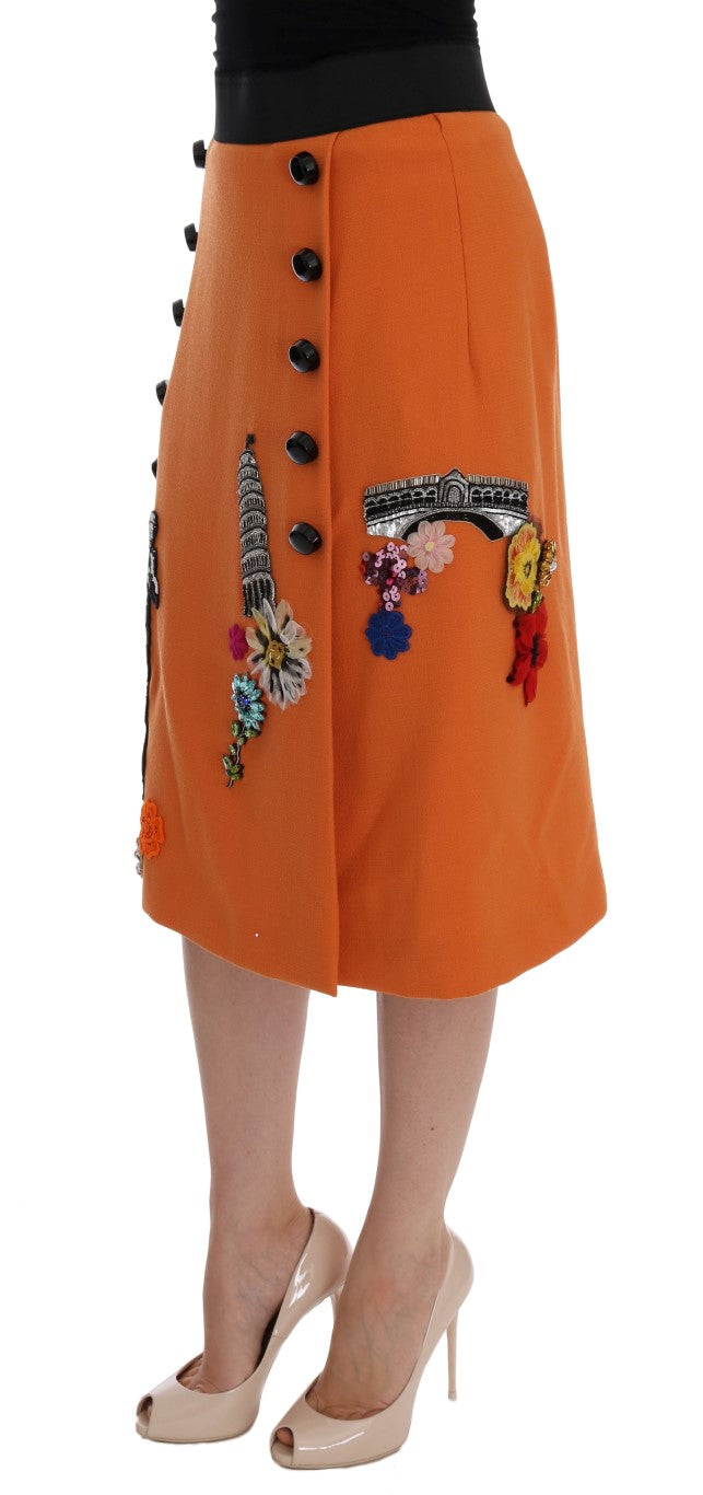 Jupe Dolce & Gabbana orange