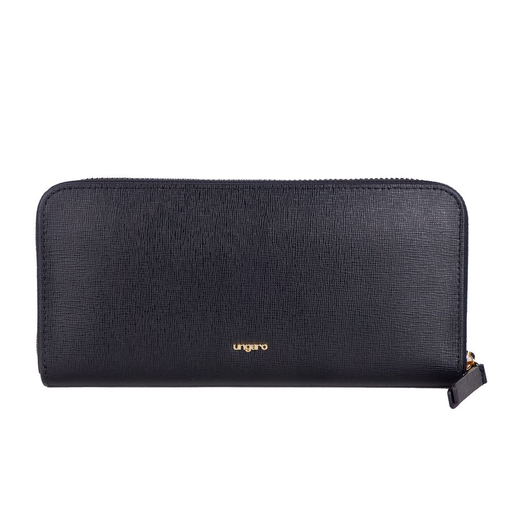 Portefeuille Ungaro zippé noir