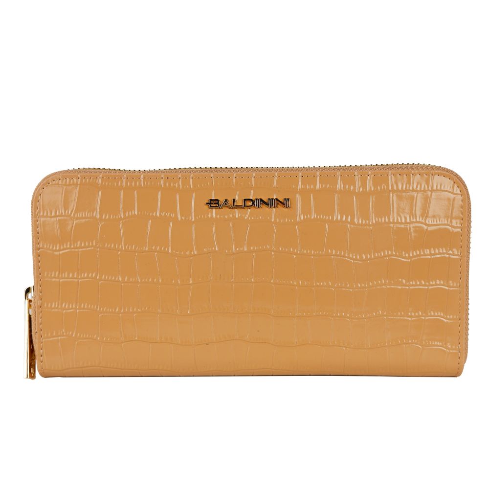 Portefeuille Baldinini croco beige