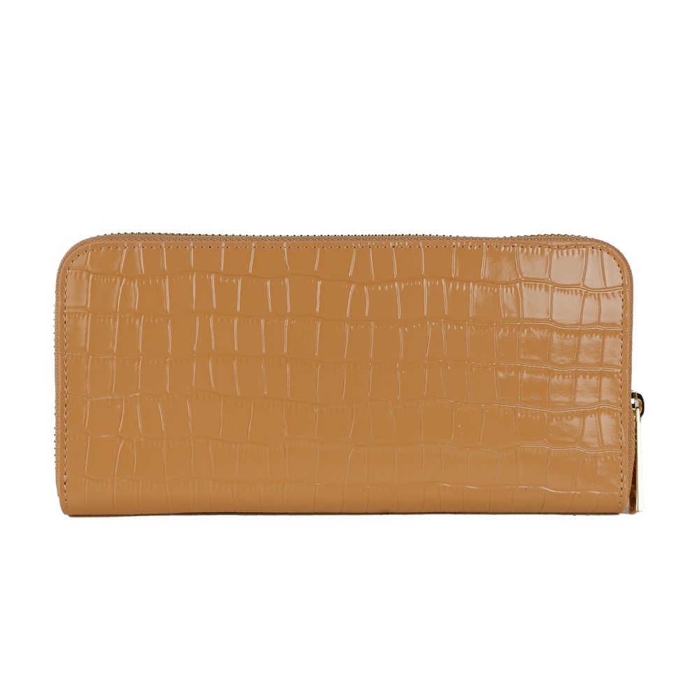 Portefeuille Baldinini croco beige