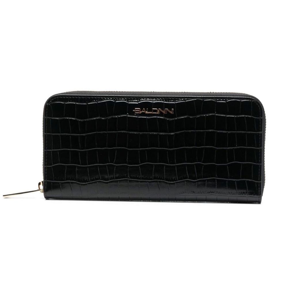 Portefeuille Baldinini croco noir