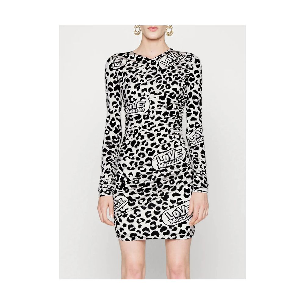 Robe Love Moschino à motifs blancs Love Moschino