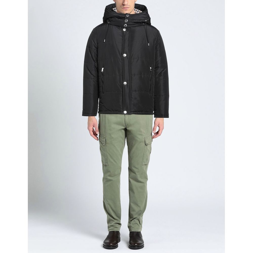 Veste Aquascutum noire avec capuche