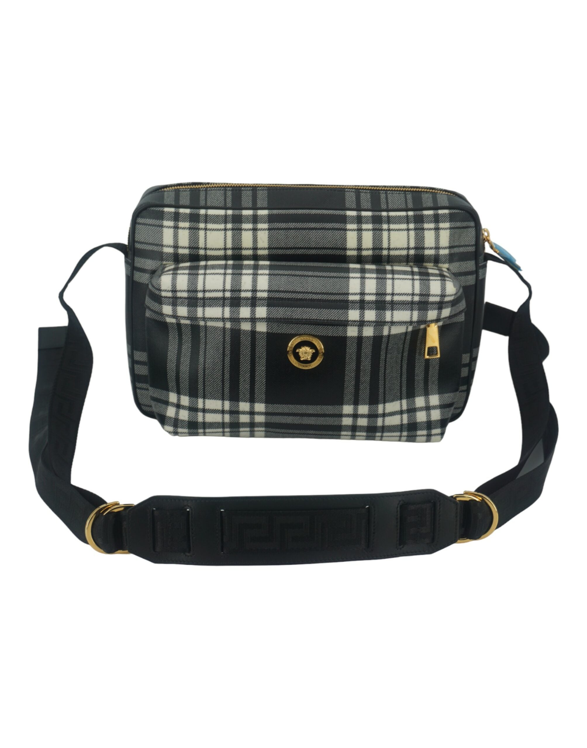Sac bandoulière Versace gris