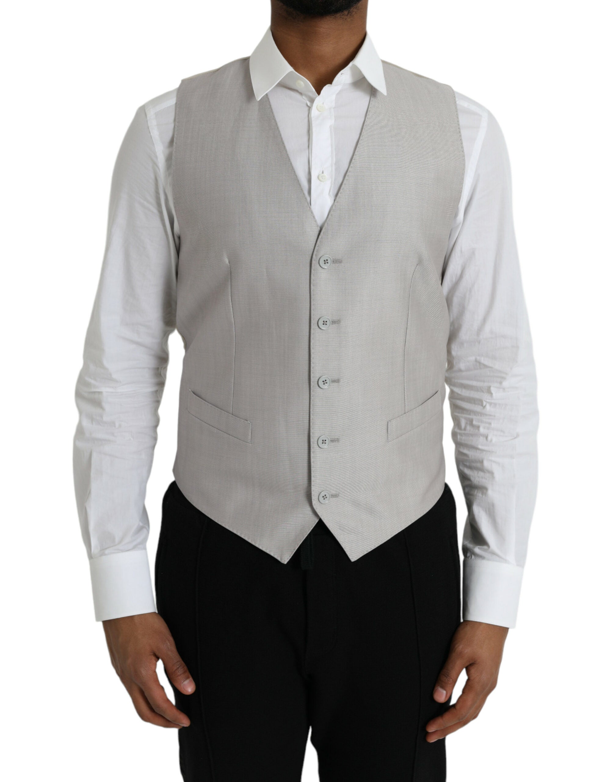 Gilet DOLCE & GABBANA gris clair