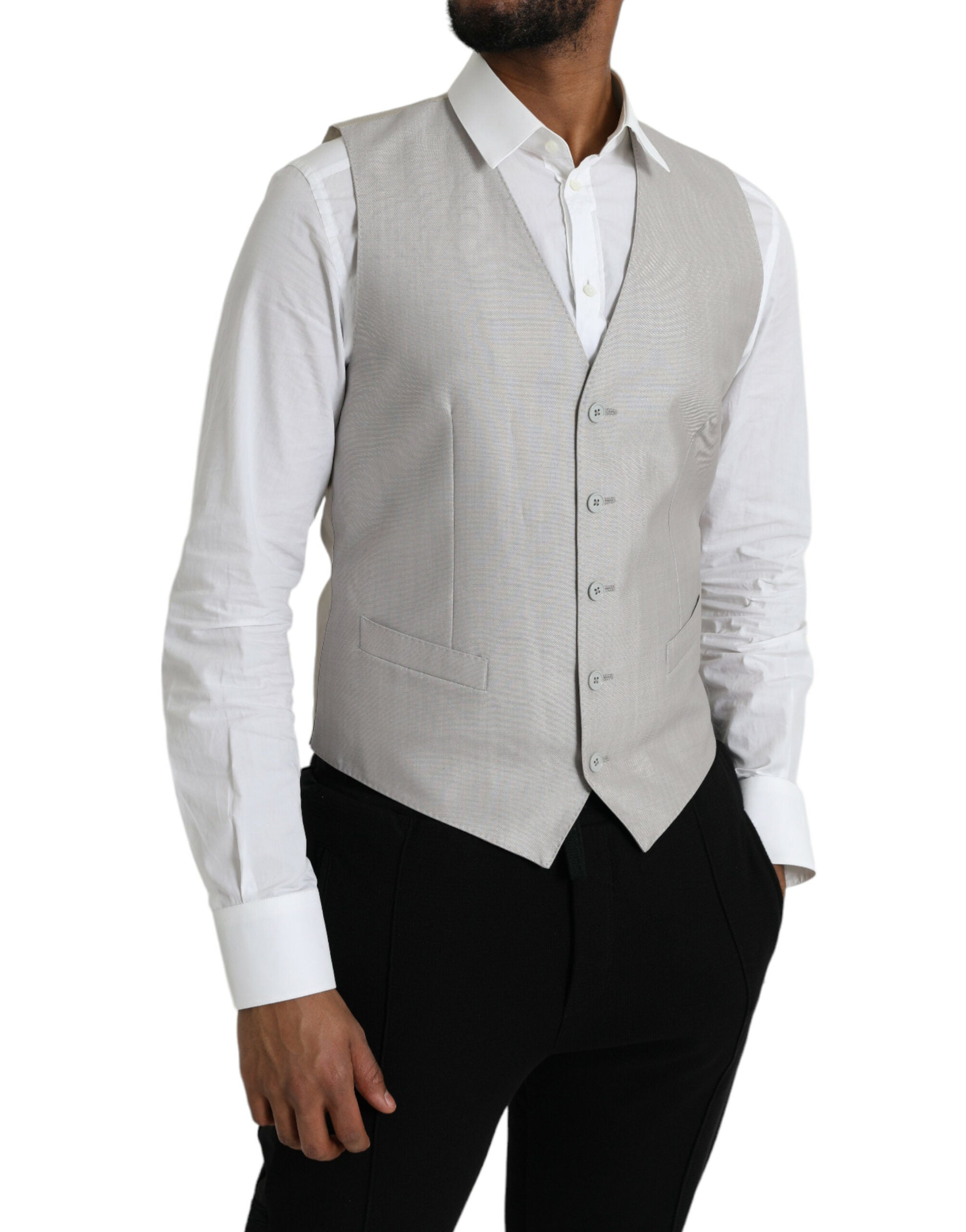 Gilet DOLCE & GABBANA gris clair