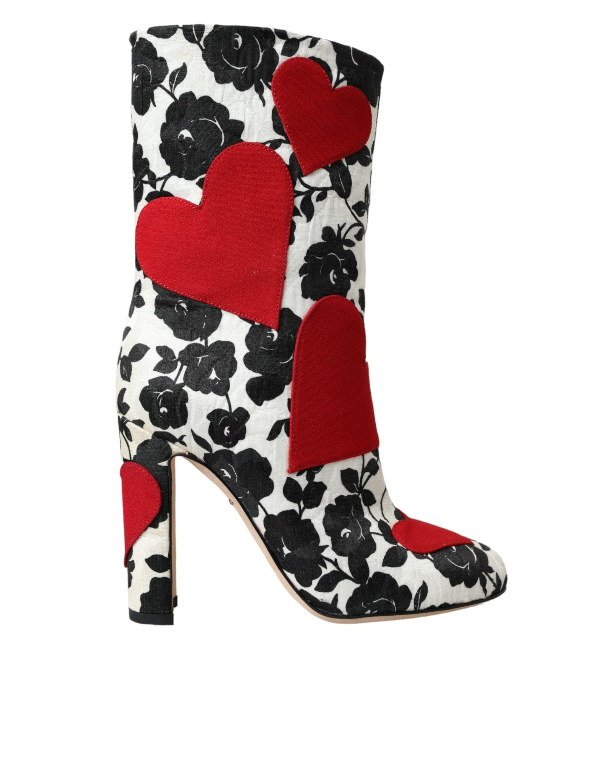 Bottines Dolce & Gabbana floral blanches