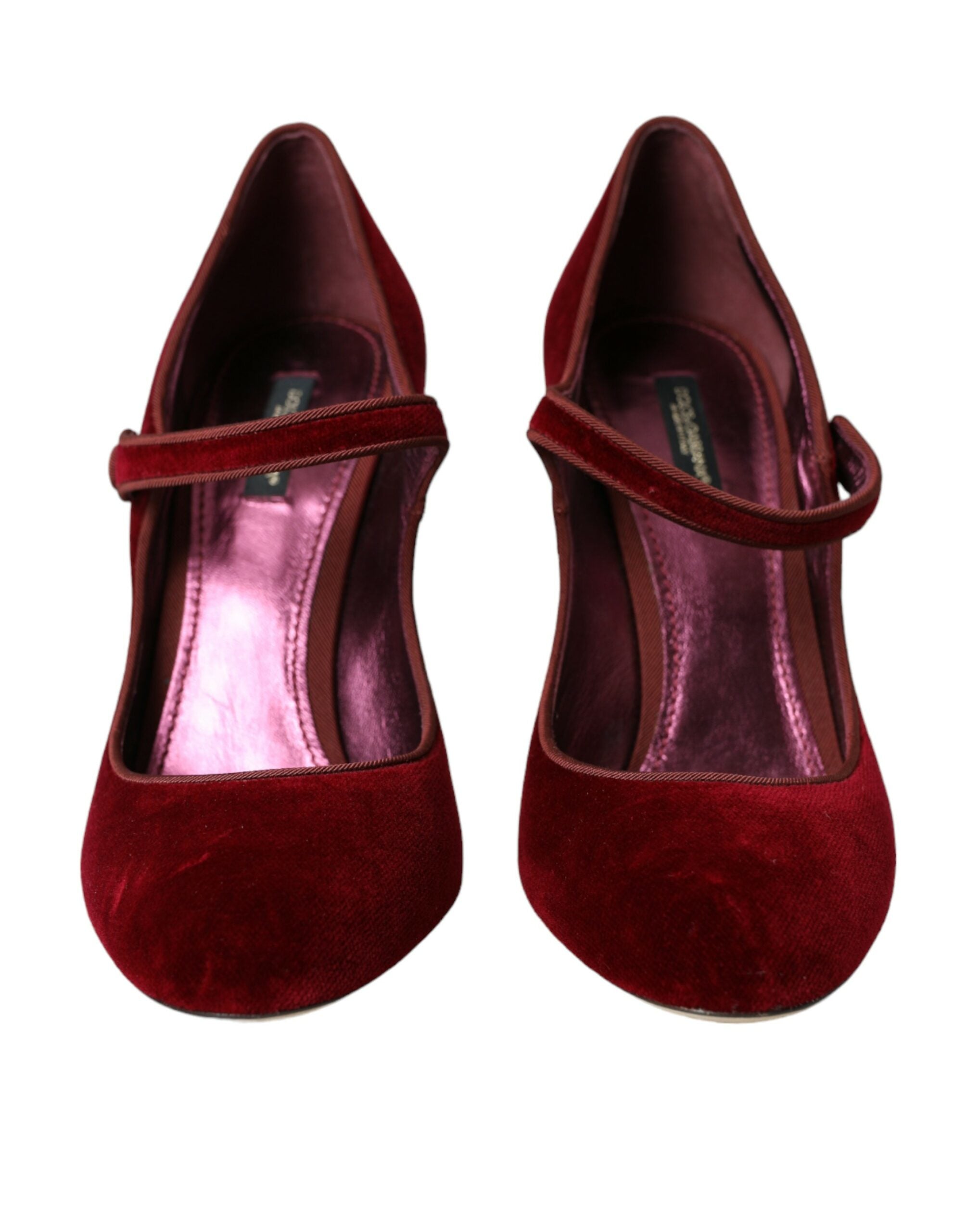 Pumps Dolce & Gabbana bordeaux et or