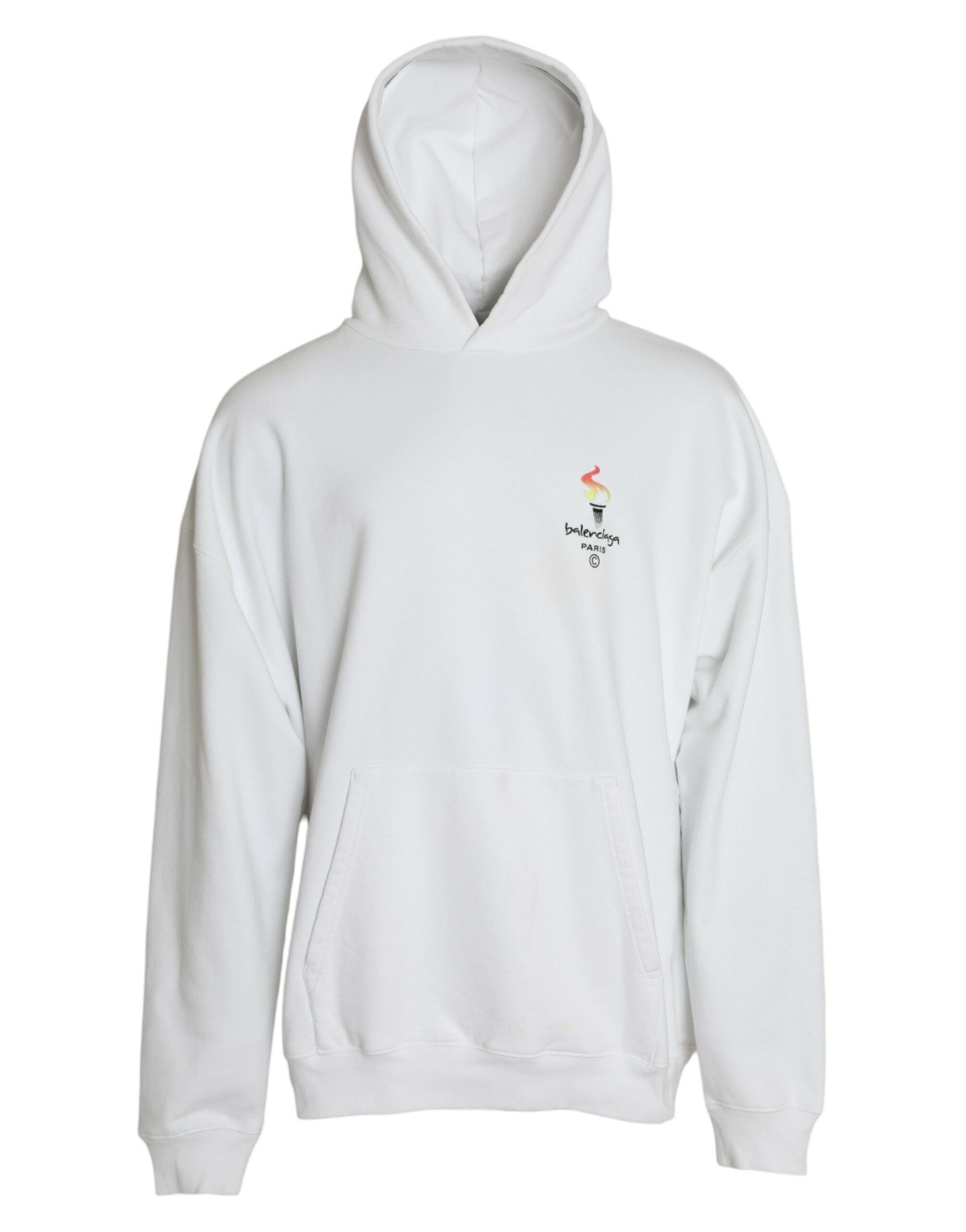 Sweat à capuche Balenciaga blanc