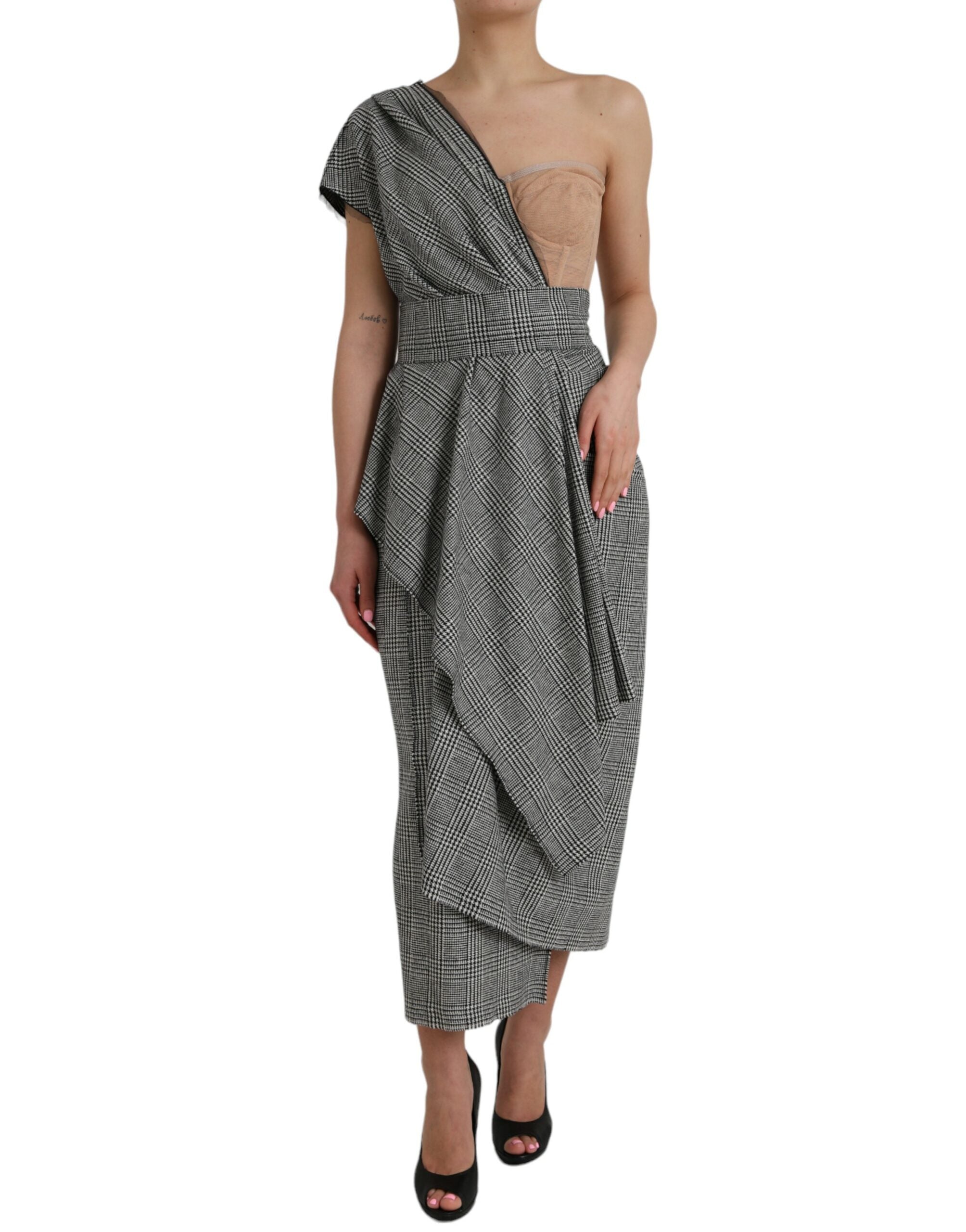 Robe Dolce & Gabbana maxi beige grise