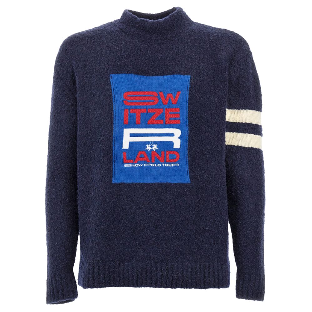 Pull La Martina turtleneck bleu
