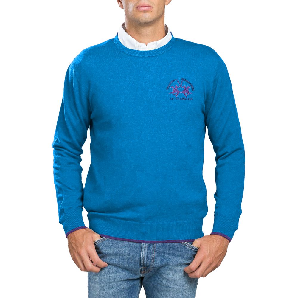 Pull La Martina crew-neck bleu