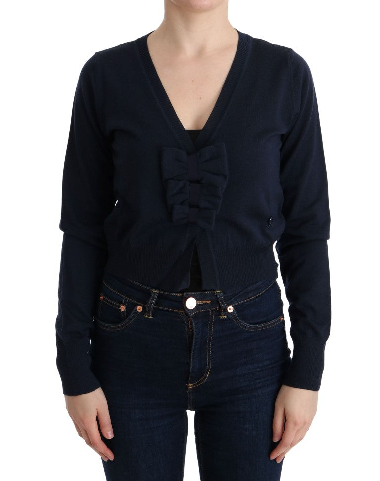 Pull Marghi Lo’ cardigan bleu