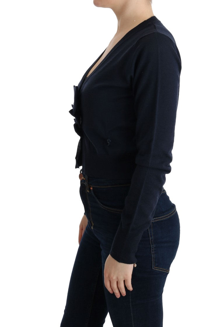 Pull Marghi Lo’ cardigan bleu