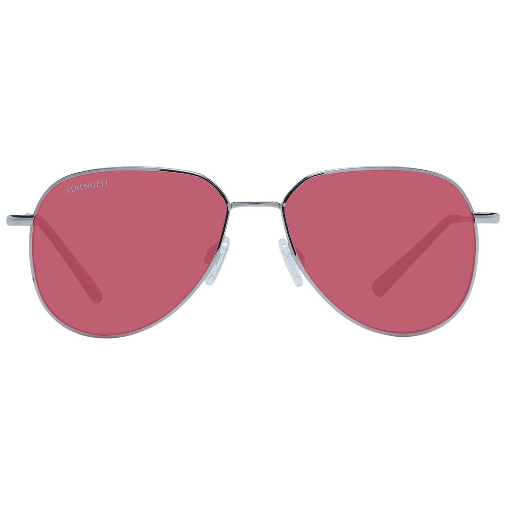 Lunettes Serengeti Unisex rondes argentées