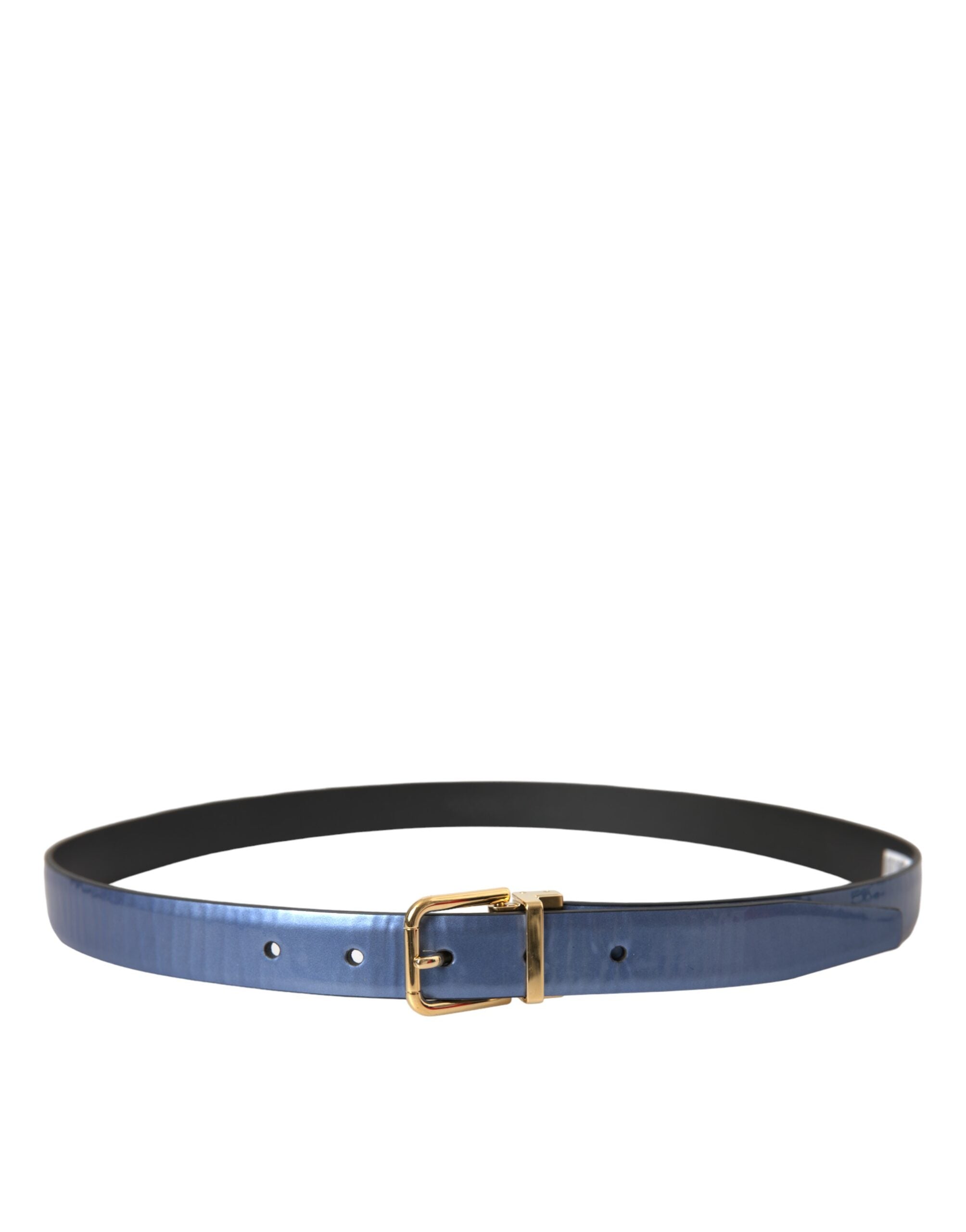 Ceinture Dolce & Gabbana bleue métallique