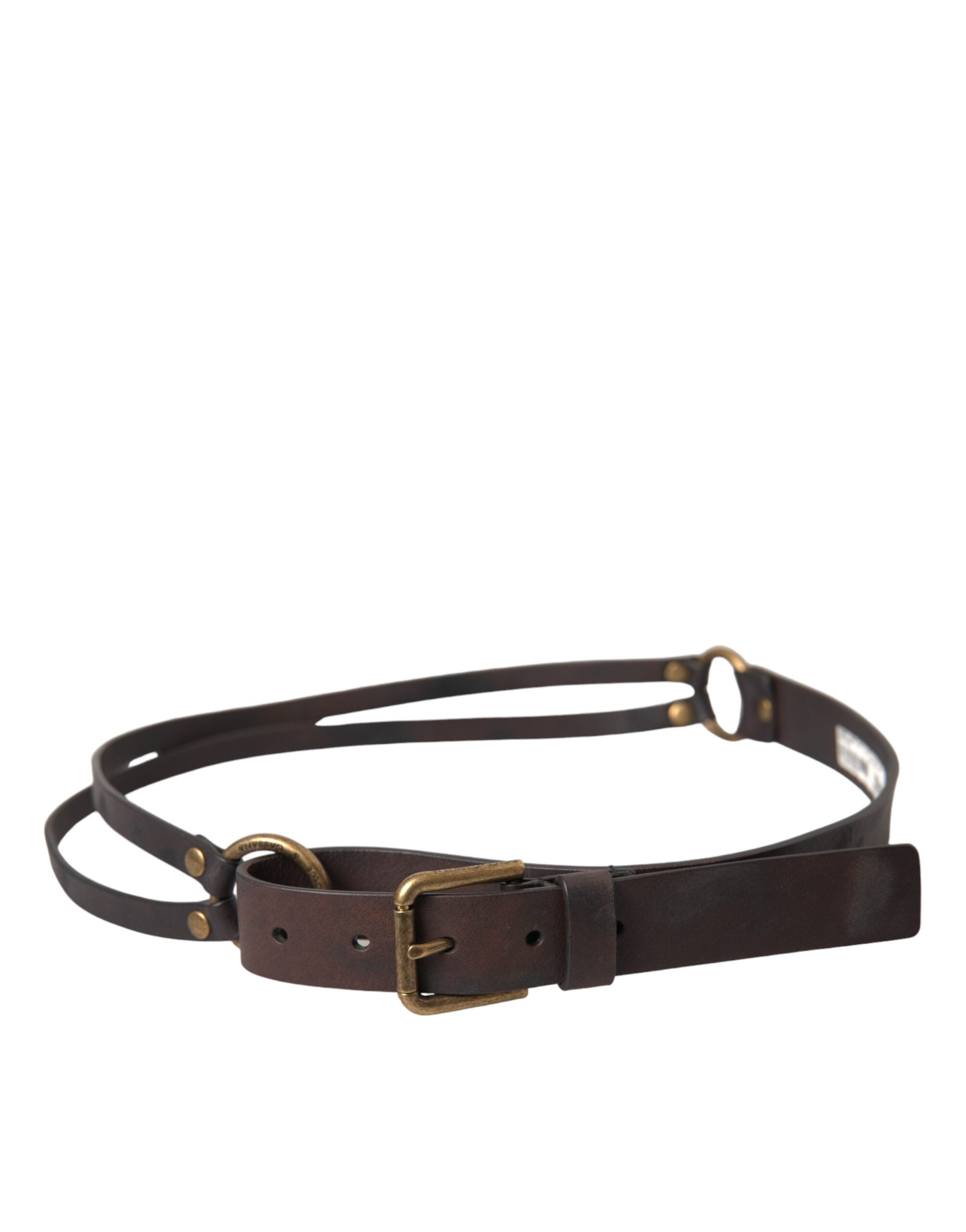 Ceinture Dolce & Gabbana marron foncé