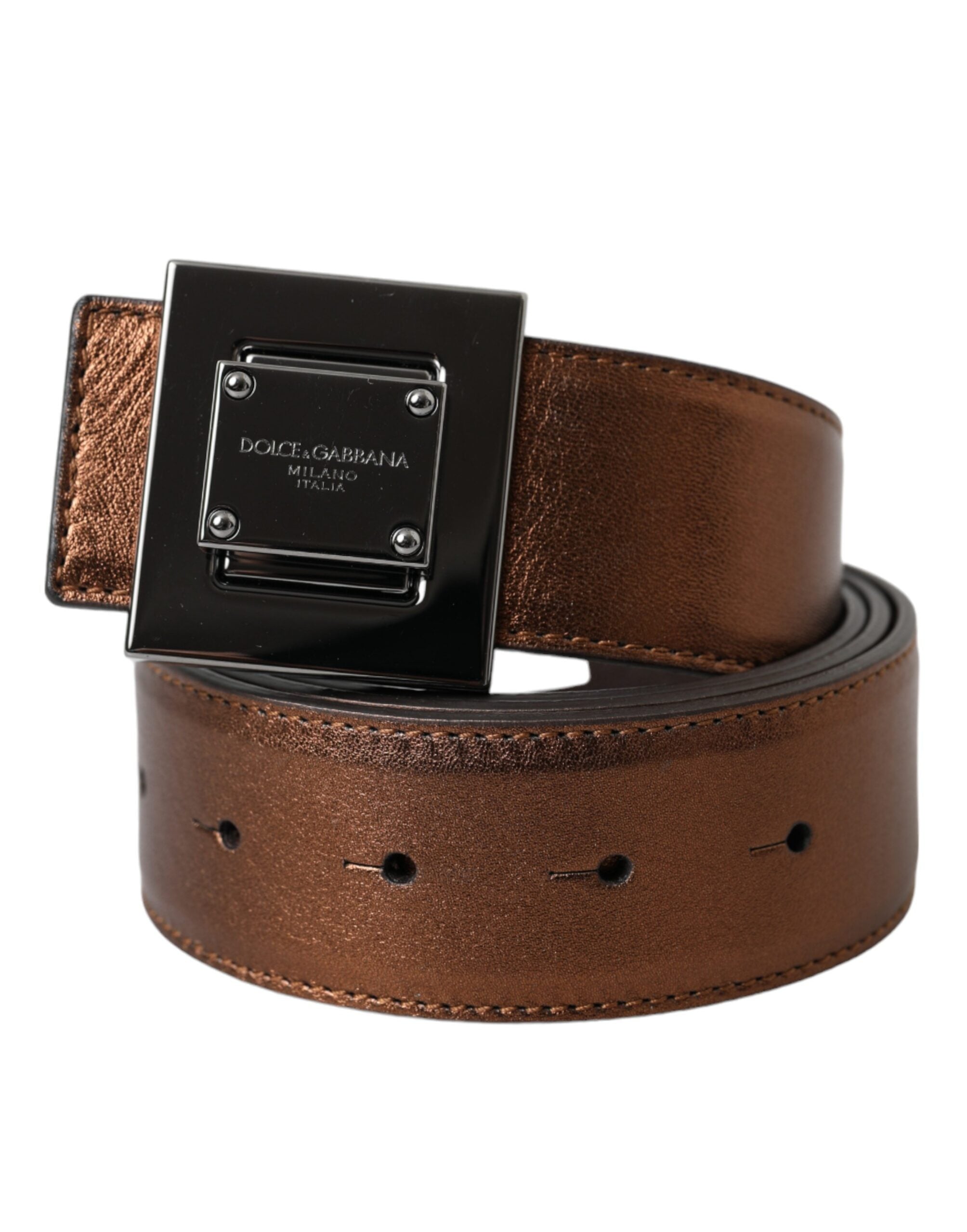Ceinture Dolce & Gabbana in bronze métallisé