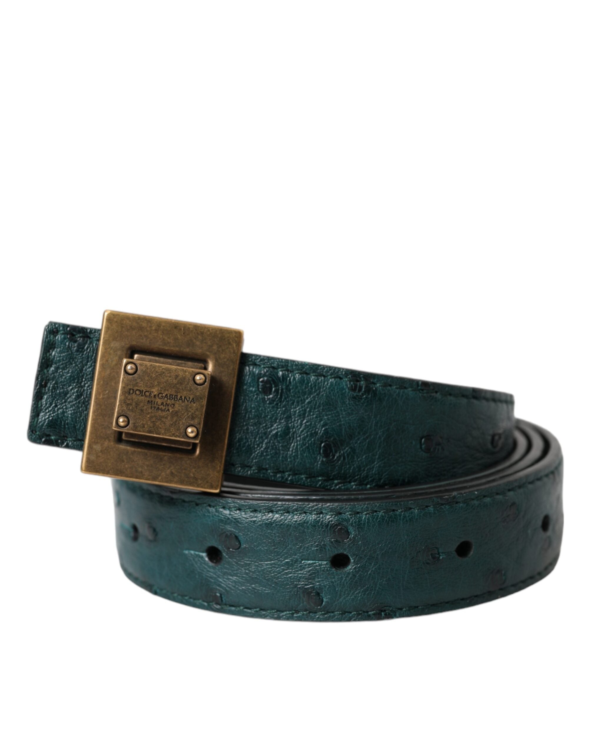 Ceinture Dolce & Gabbana verte foncée