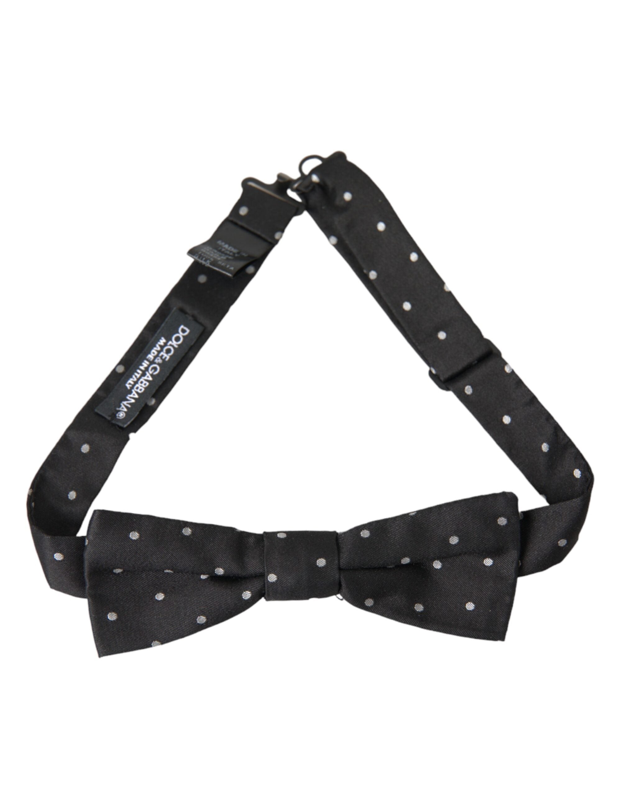 Nœud papillon Dolce & Gabbana à pois noir et blanc