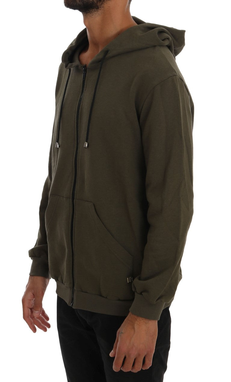 Sweater Daniele Alessandrini à capuche verte