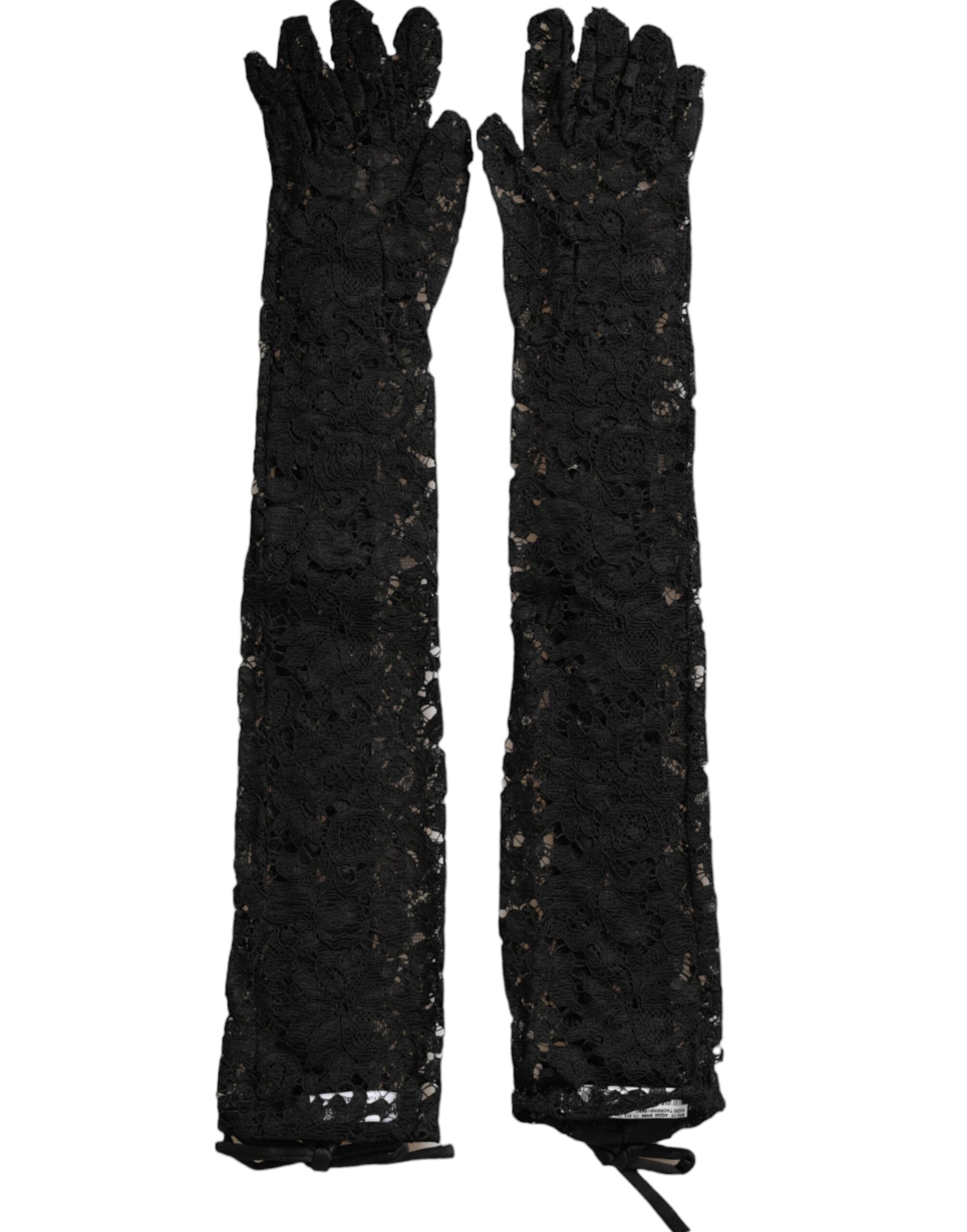 Gants Dolce & Gabbana Elbow noirs