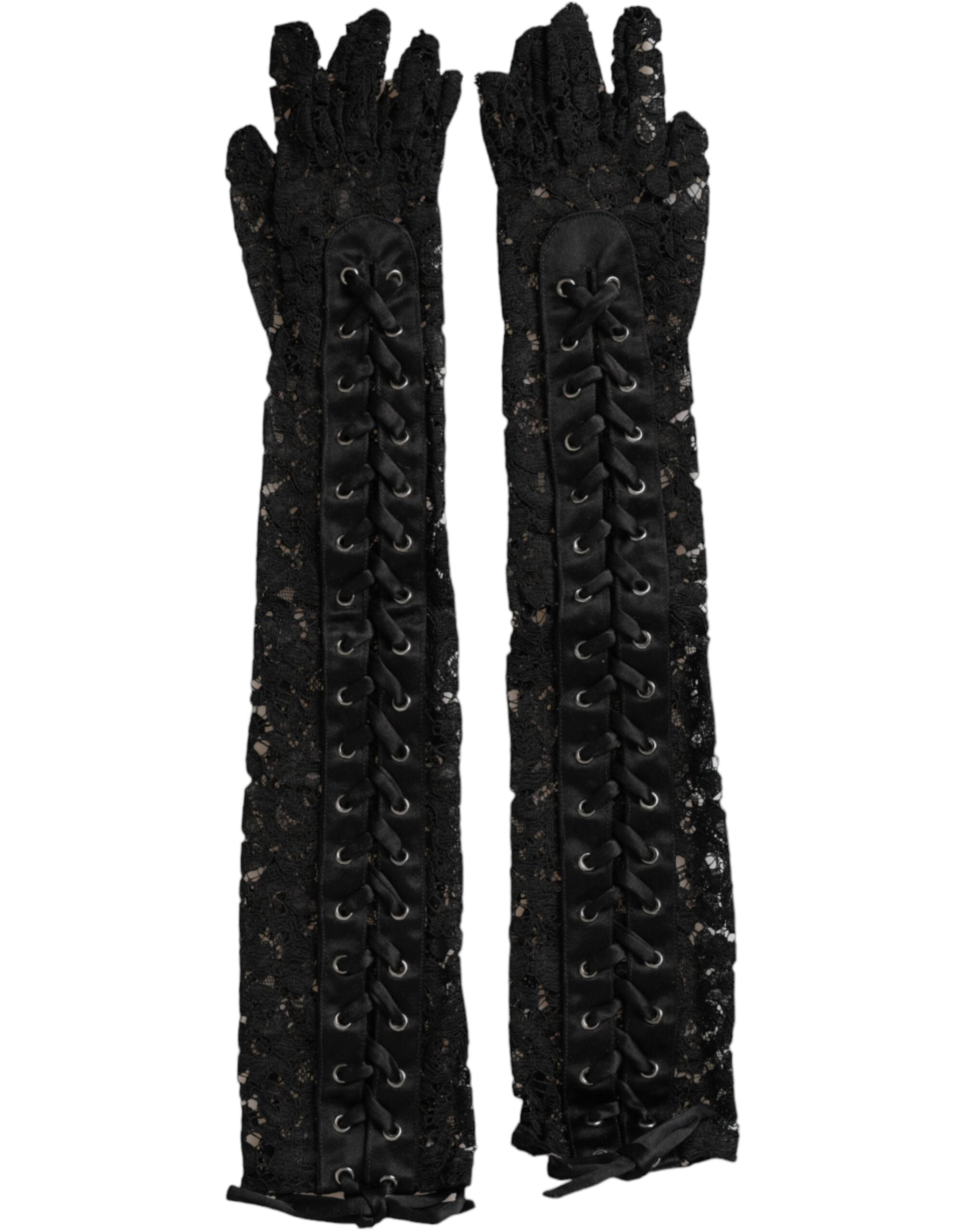 Gants Dolce & Gabbana Elbow noirs
