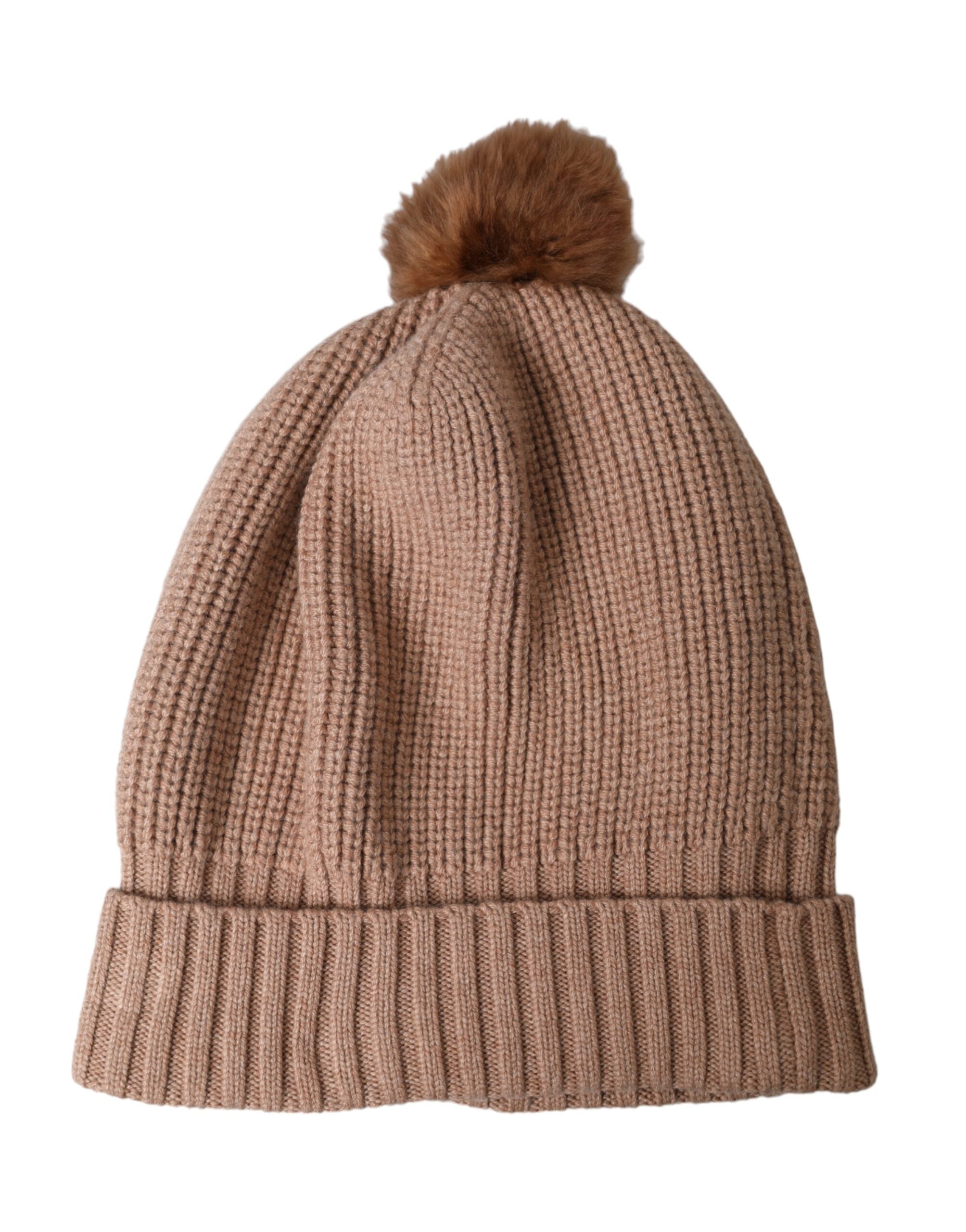 Bonnet Dolce & Gabbana avec pompon brun