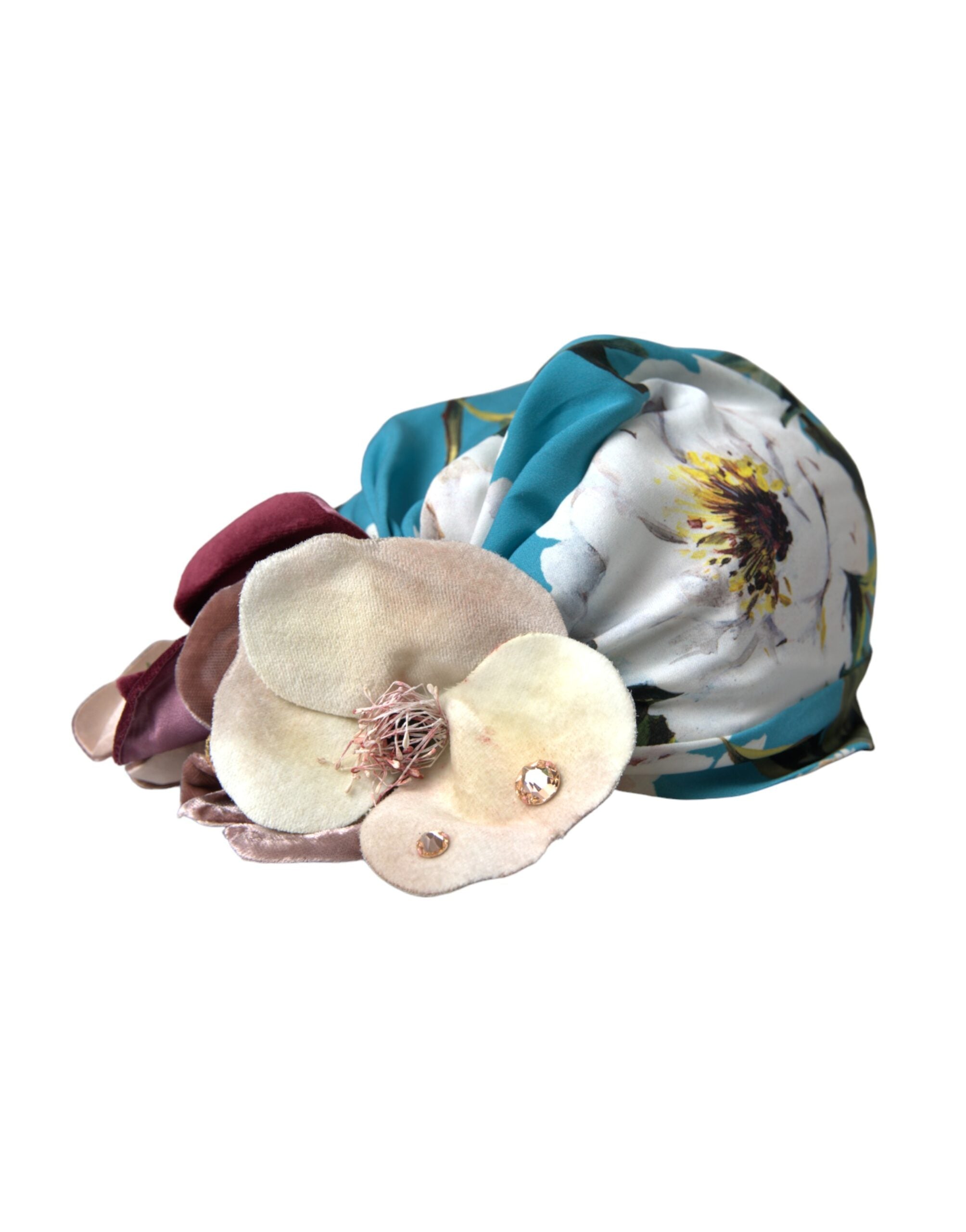 Turban Dolce & Gabbana bleu floral