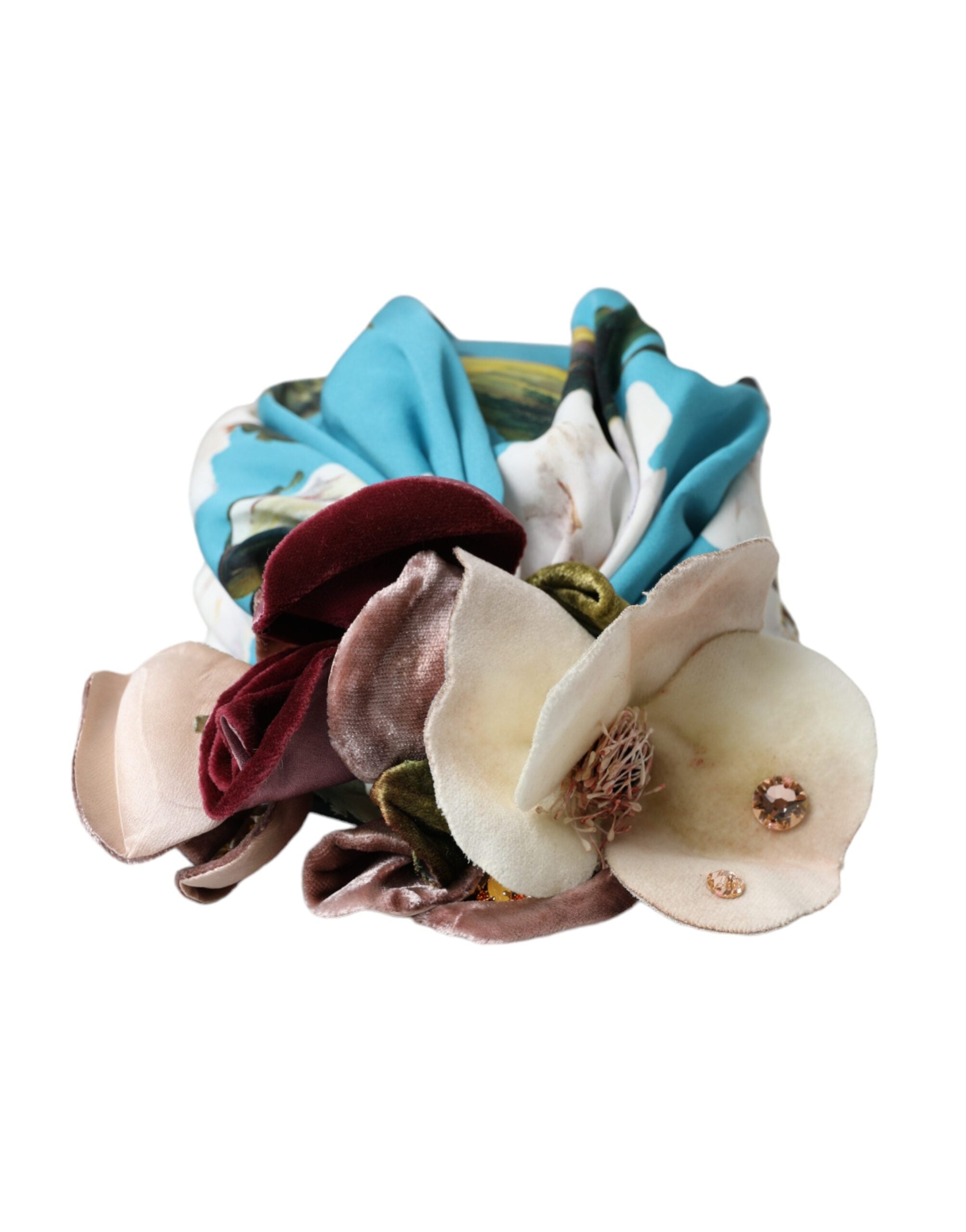 Turban Dolce & Gabbana bleu floral