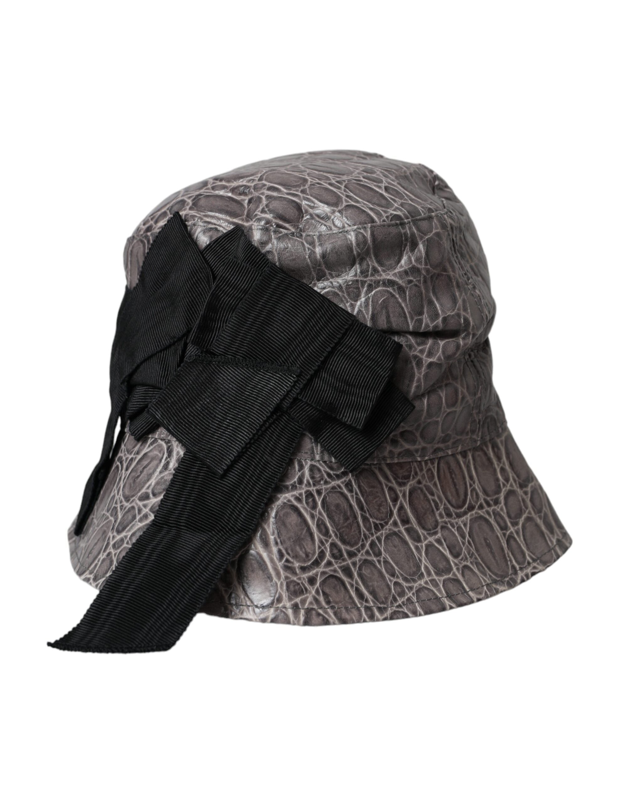 Chapeau seau Dolce & Gabbana noir gris