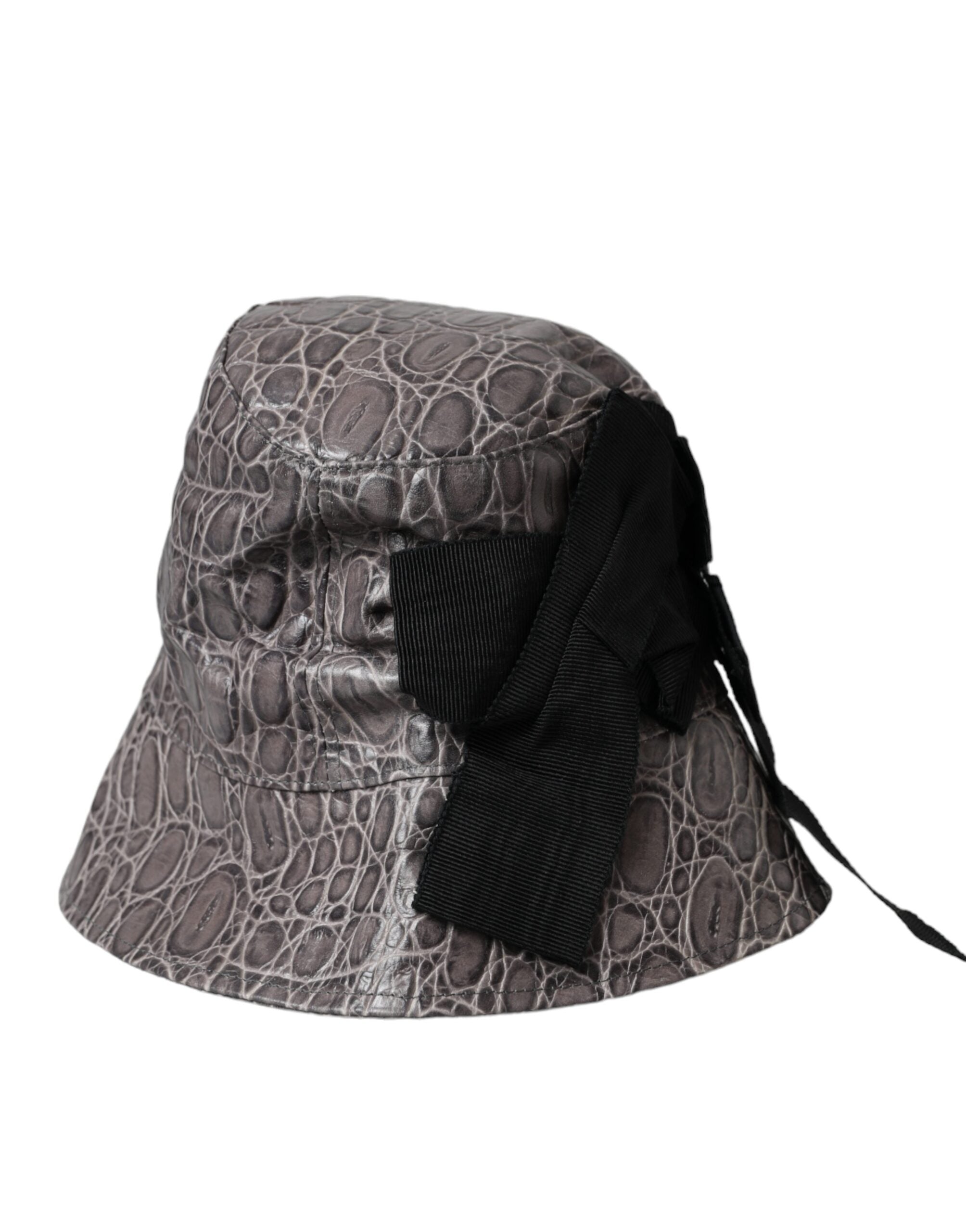 Chapeau seau Dolce & Gabbana noir gris