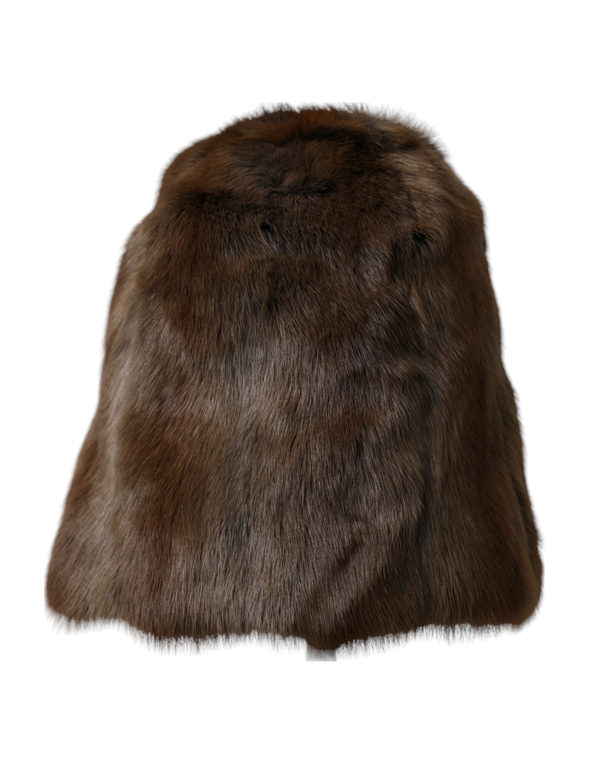 Bonnet Dolce & Gabbana en fourrure marron