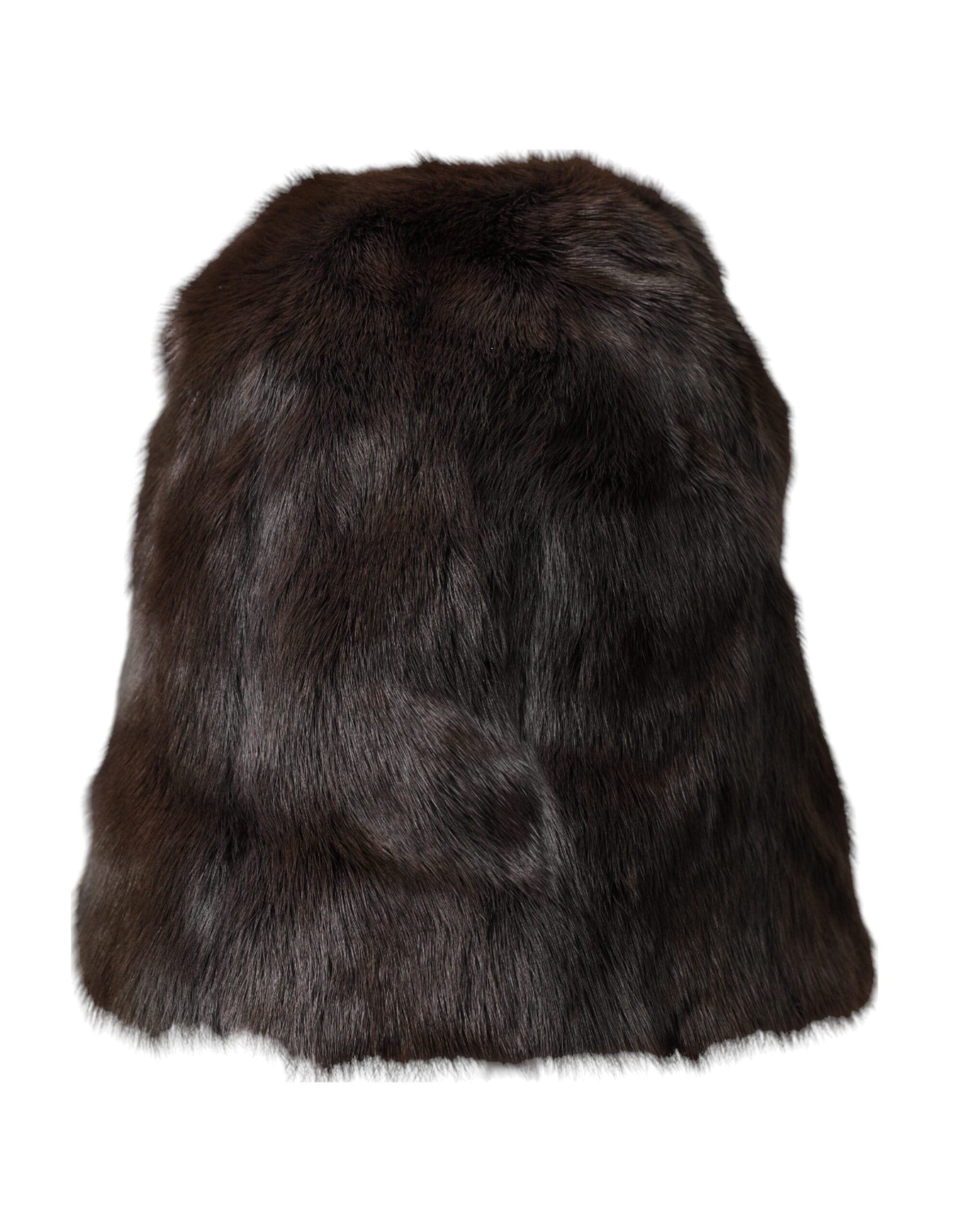 Chapeau Dolce & Gabbana en fourrure marron