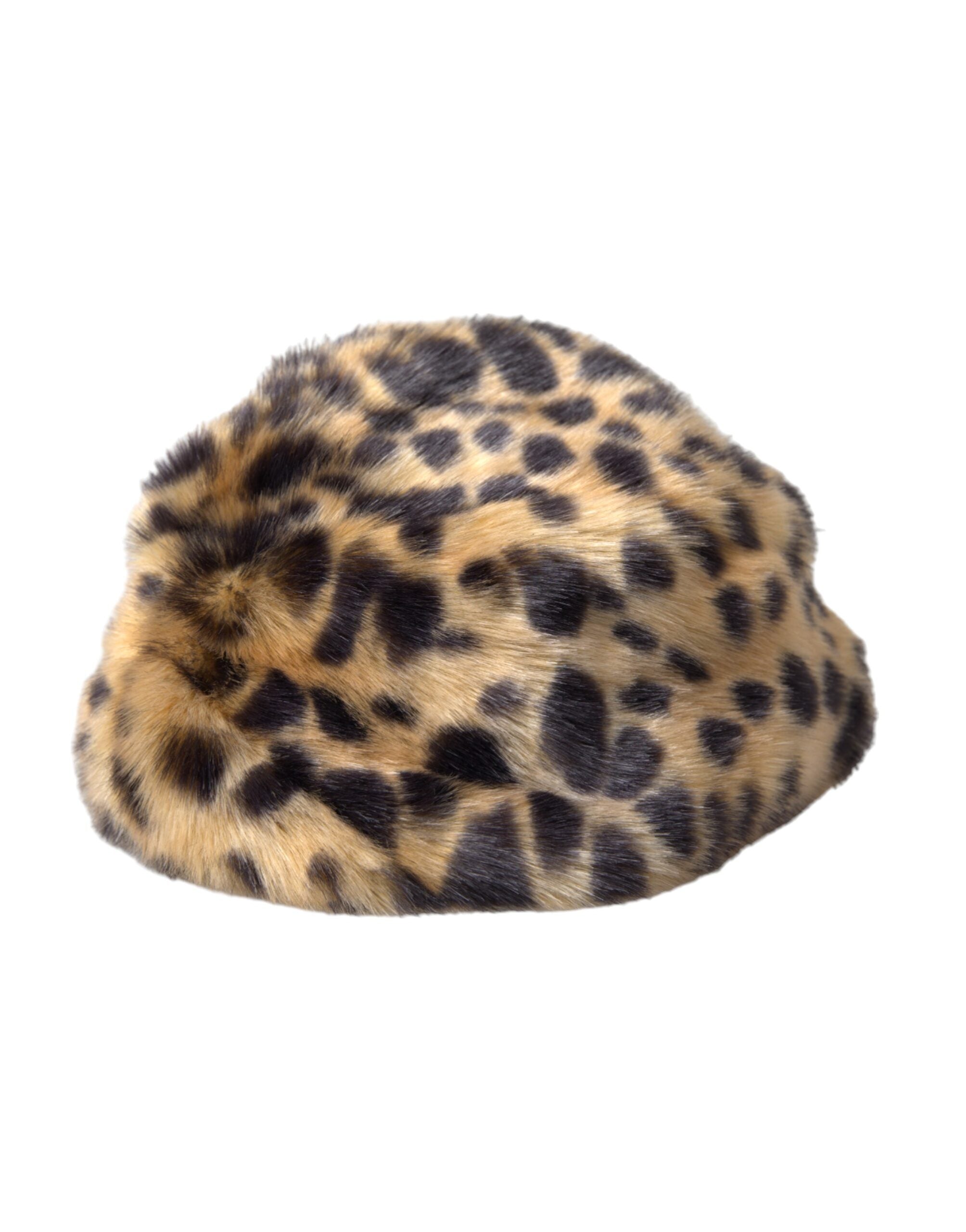 Chapeau seau Dolce & Gabbana en léopard brun