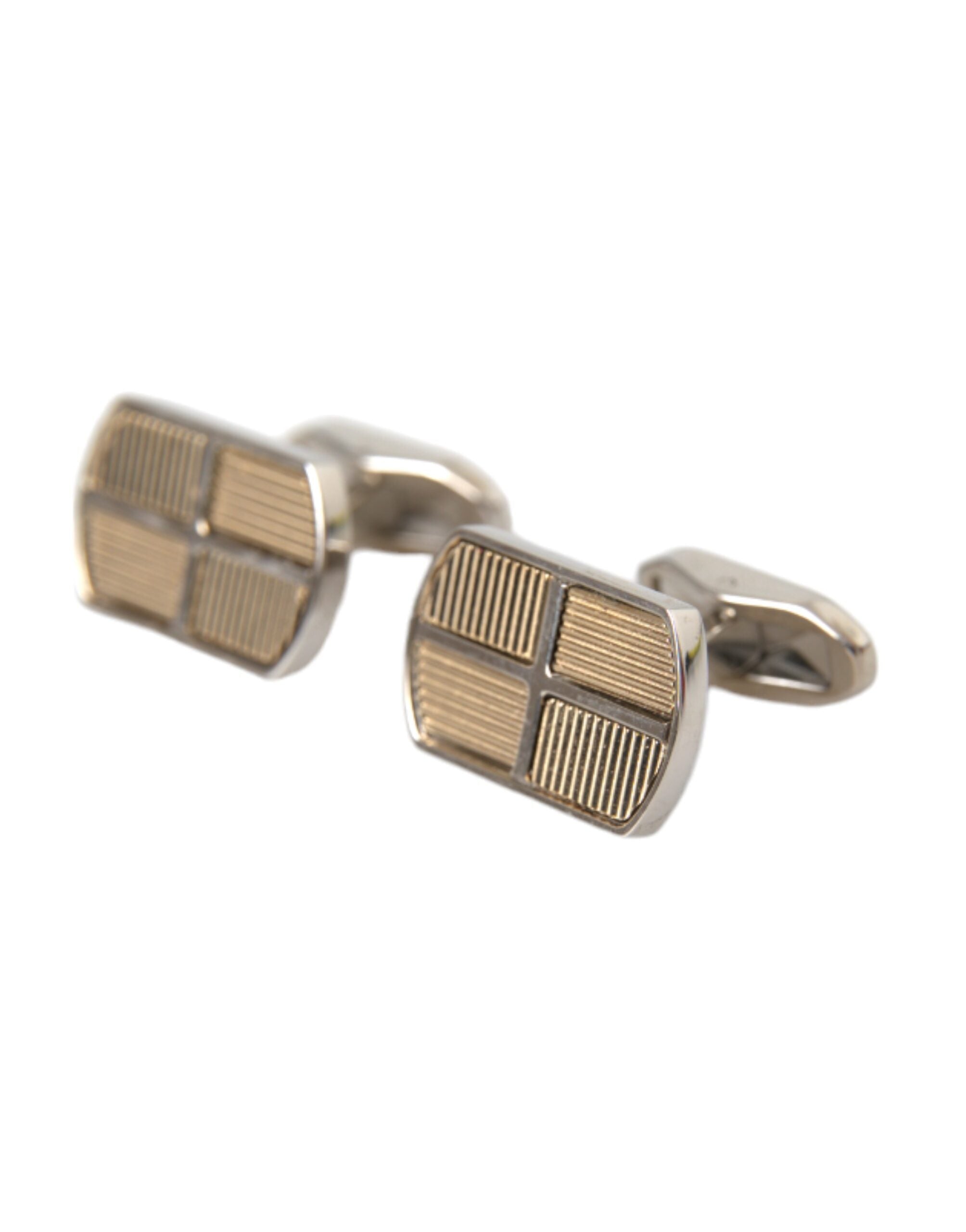 Boutons de manchette Dolce & Gabbana argent et or