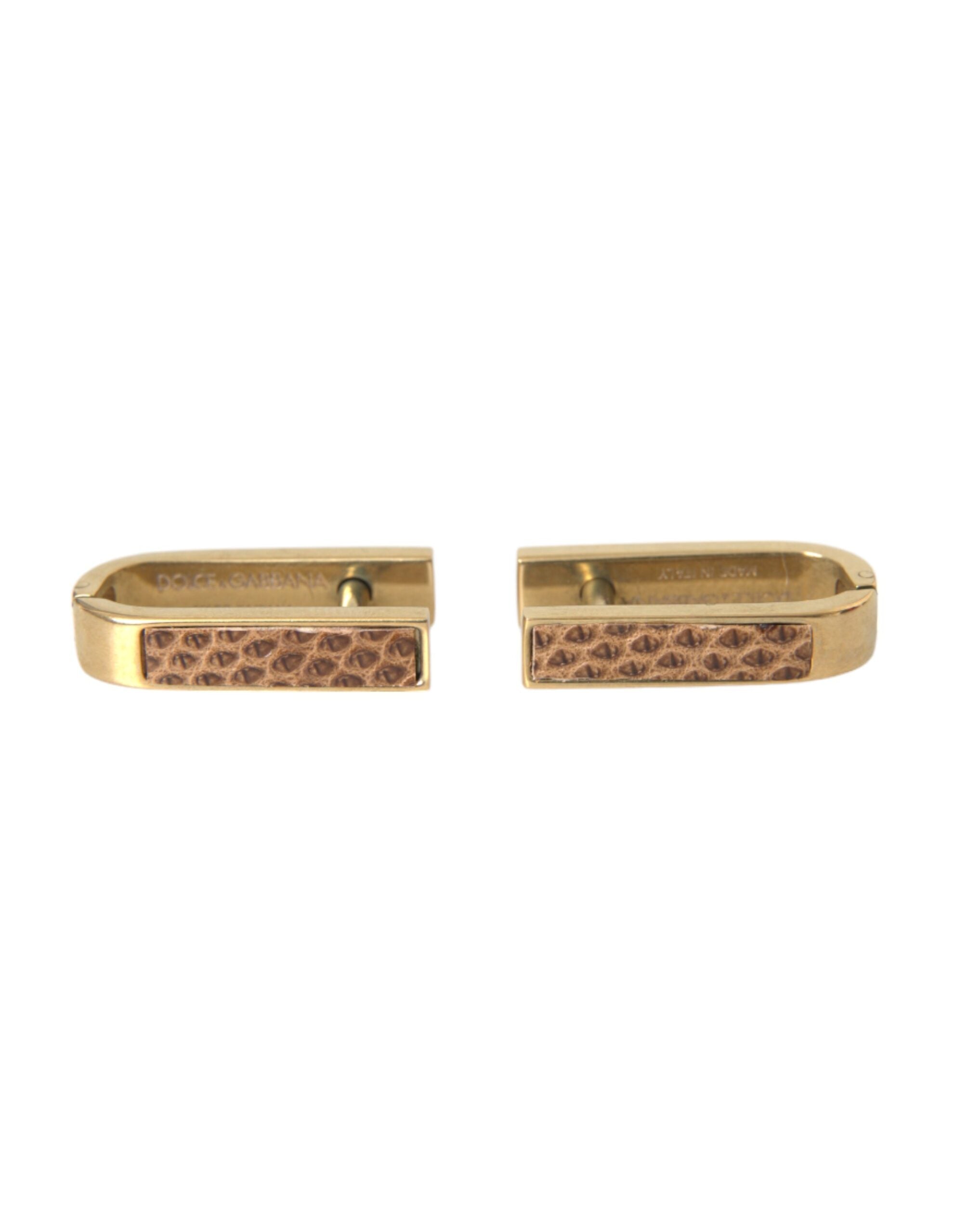 Boutons de manchette Dolce & Gabbana dorés
