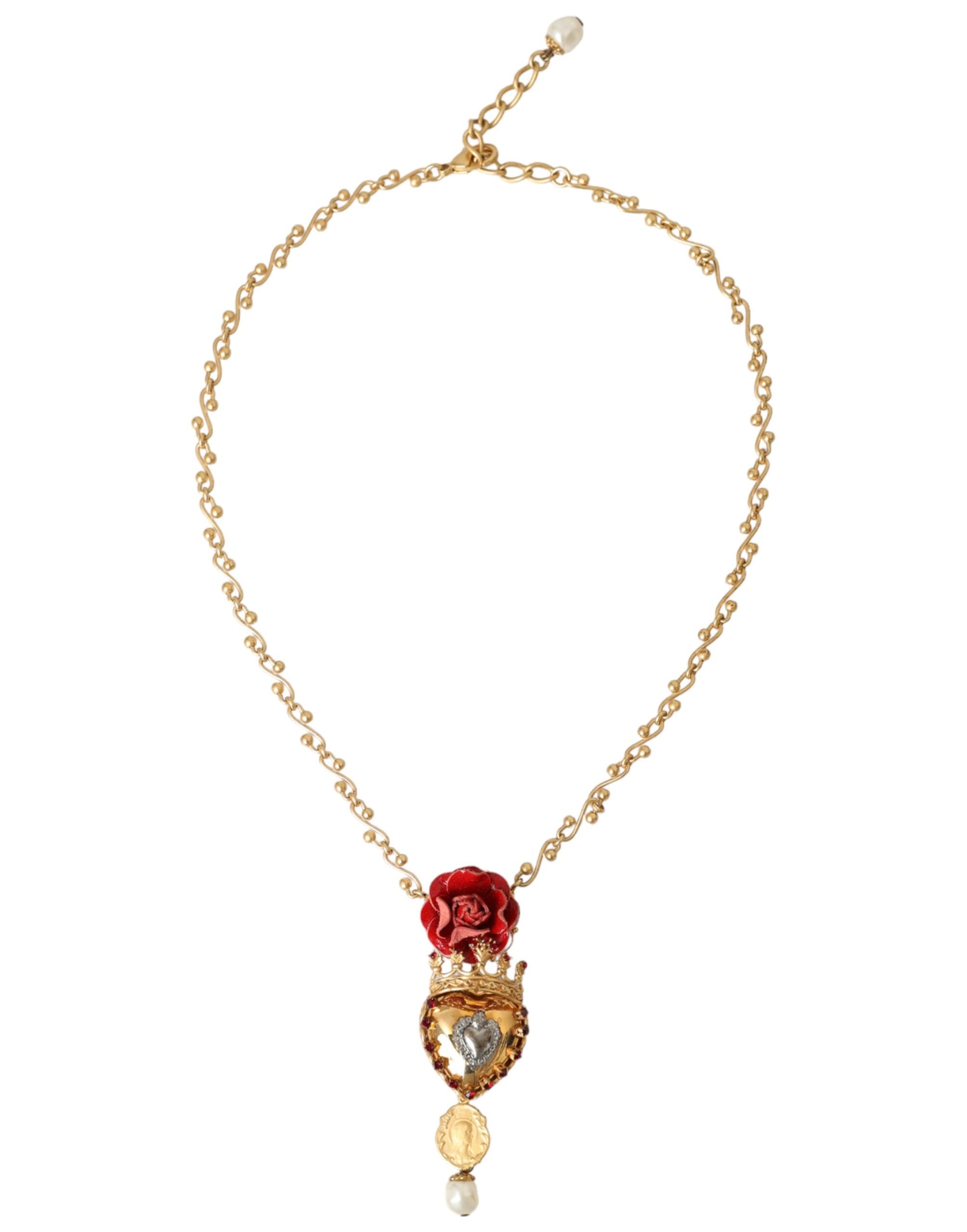 Collier Dolce & Gabbana cœur sacré doré