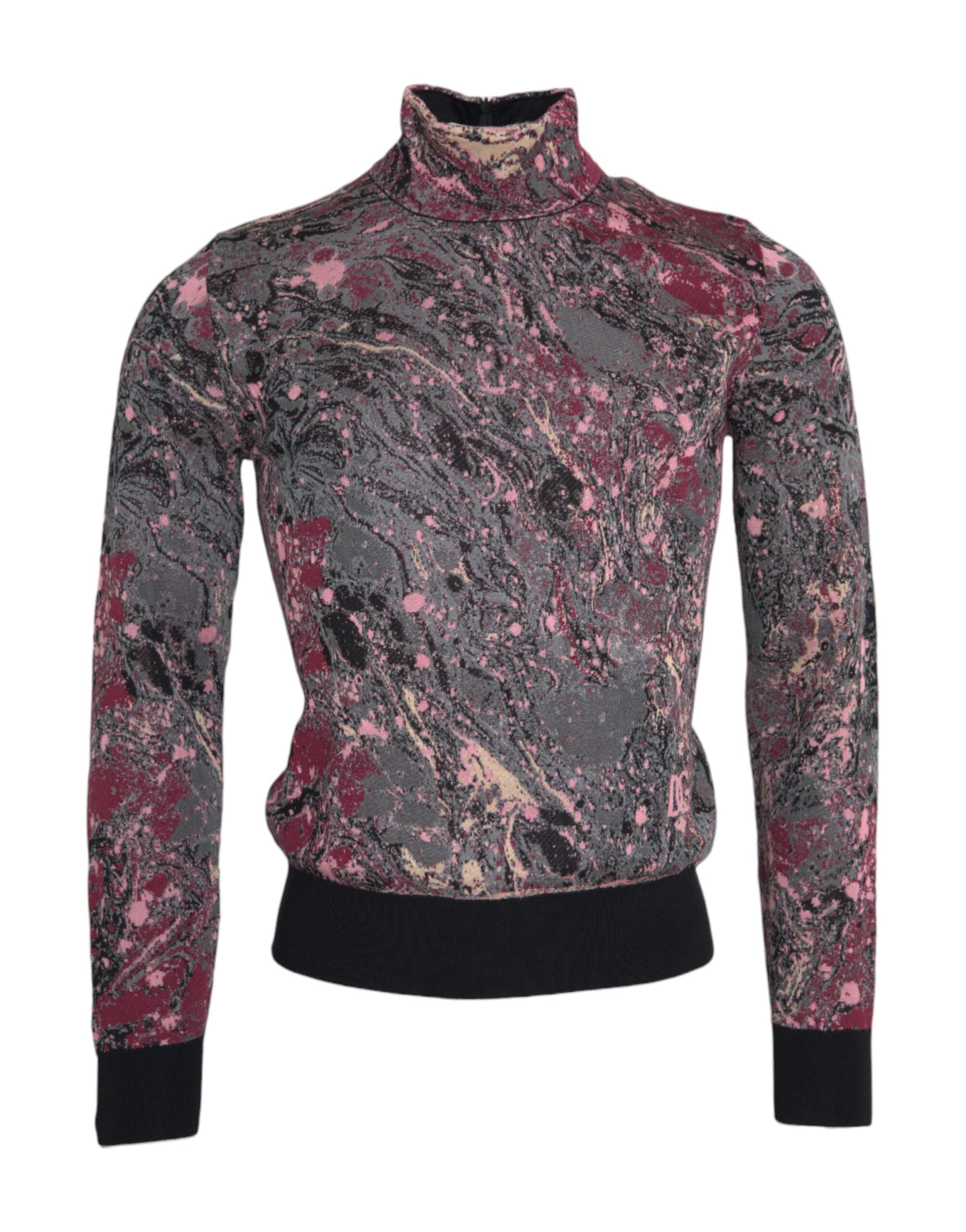 Pull DOLCE & GABBANA col roulé multicolore