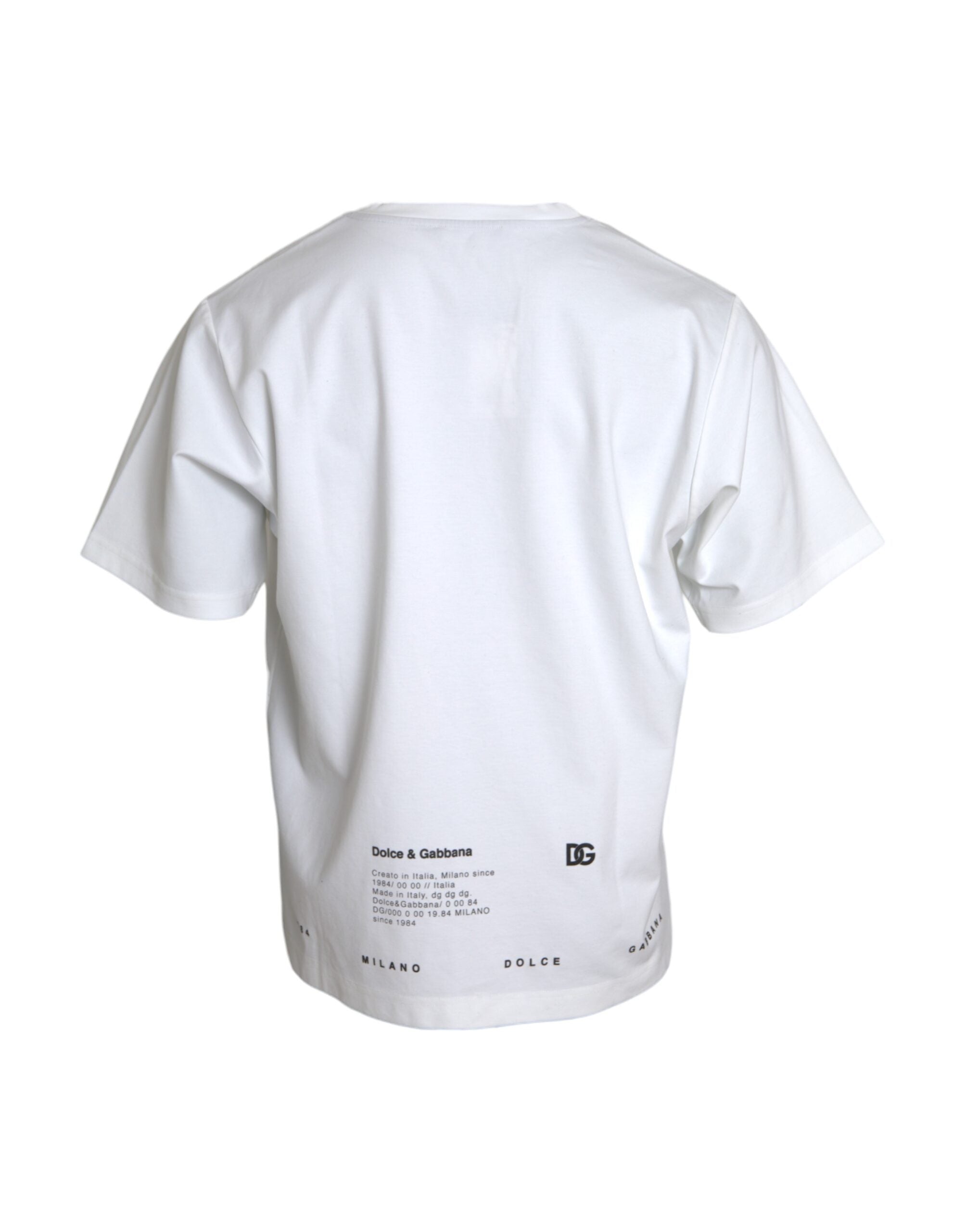 T-shirt Dolce & Gabbana blanc à imprimé lèvres rouges