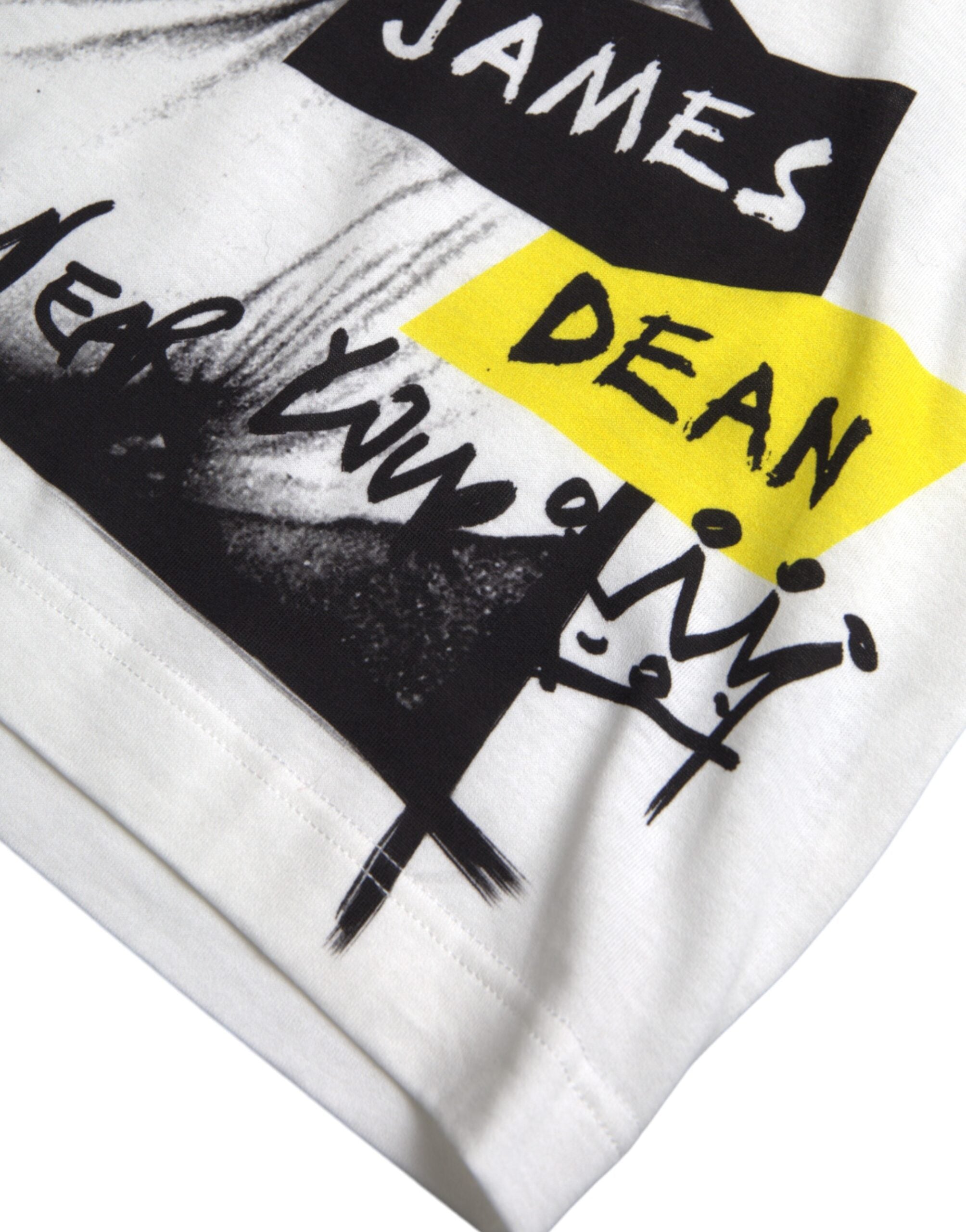 T-shirt Dolce & Gabbana James Dean blanc