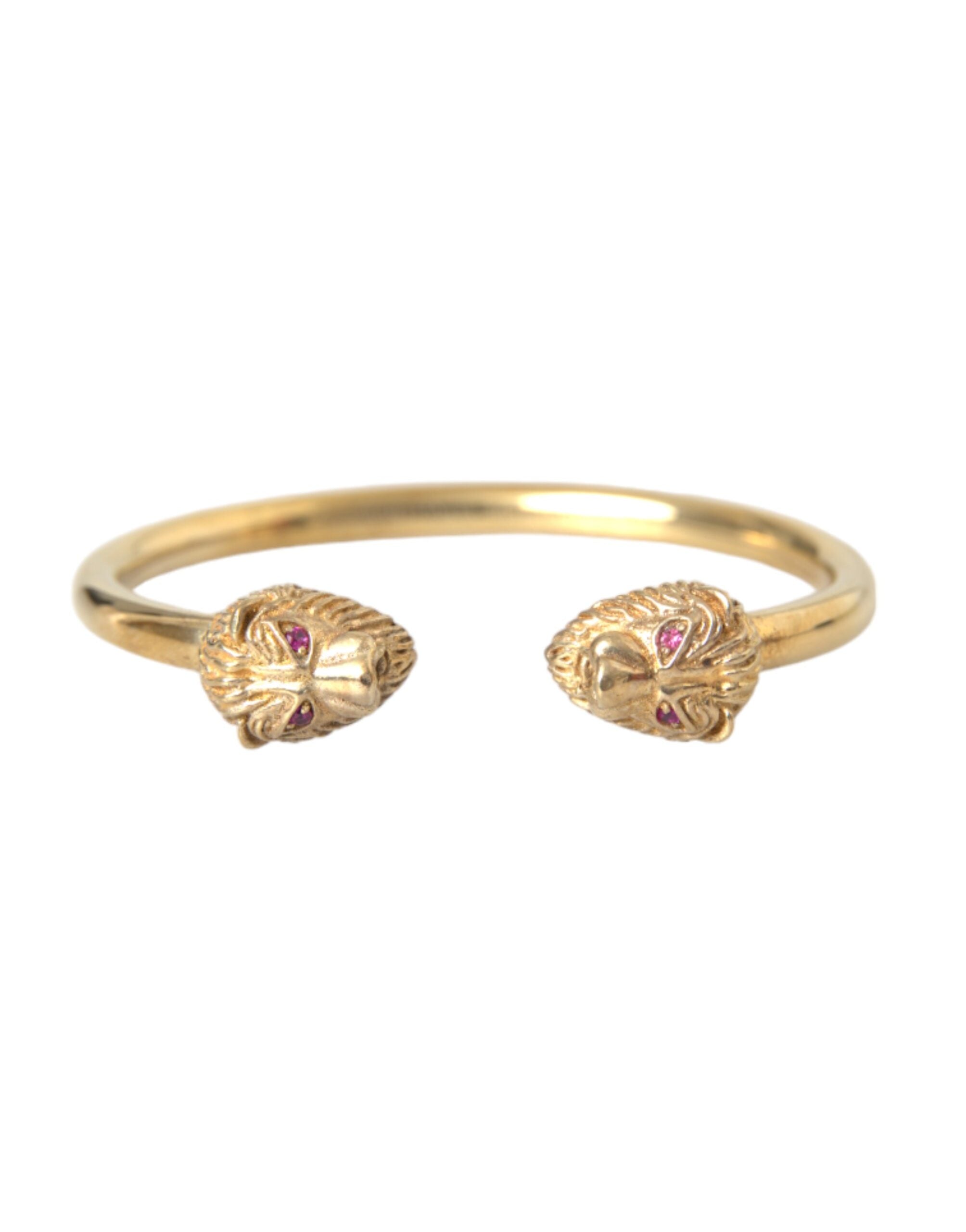 Bague NIALAYA Lion dorée