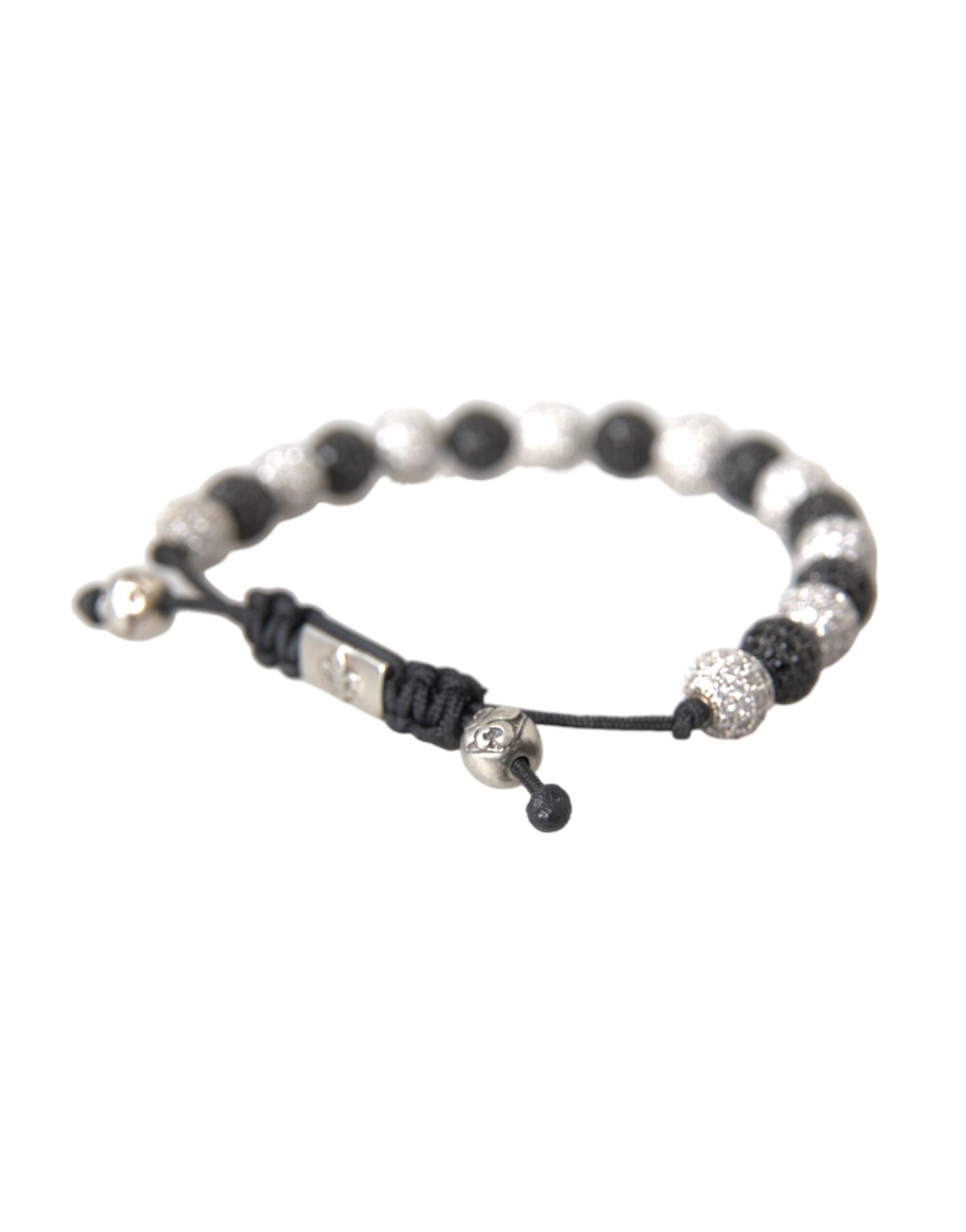 Bracelet Nialaya Multicolor CZ noir et blanc
