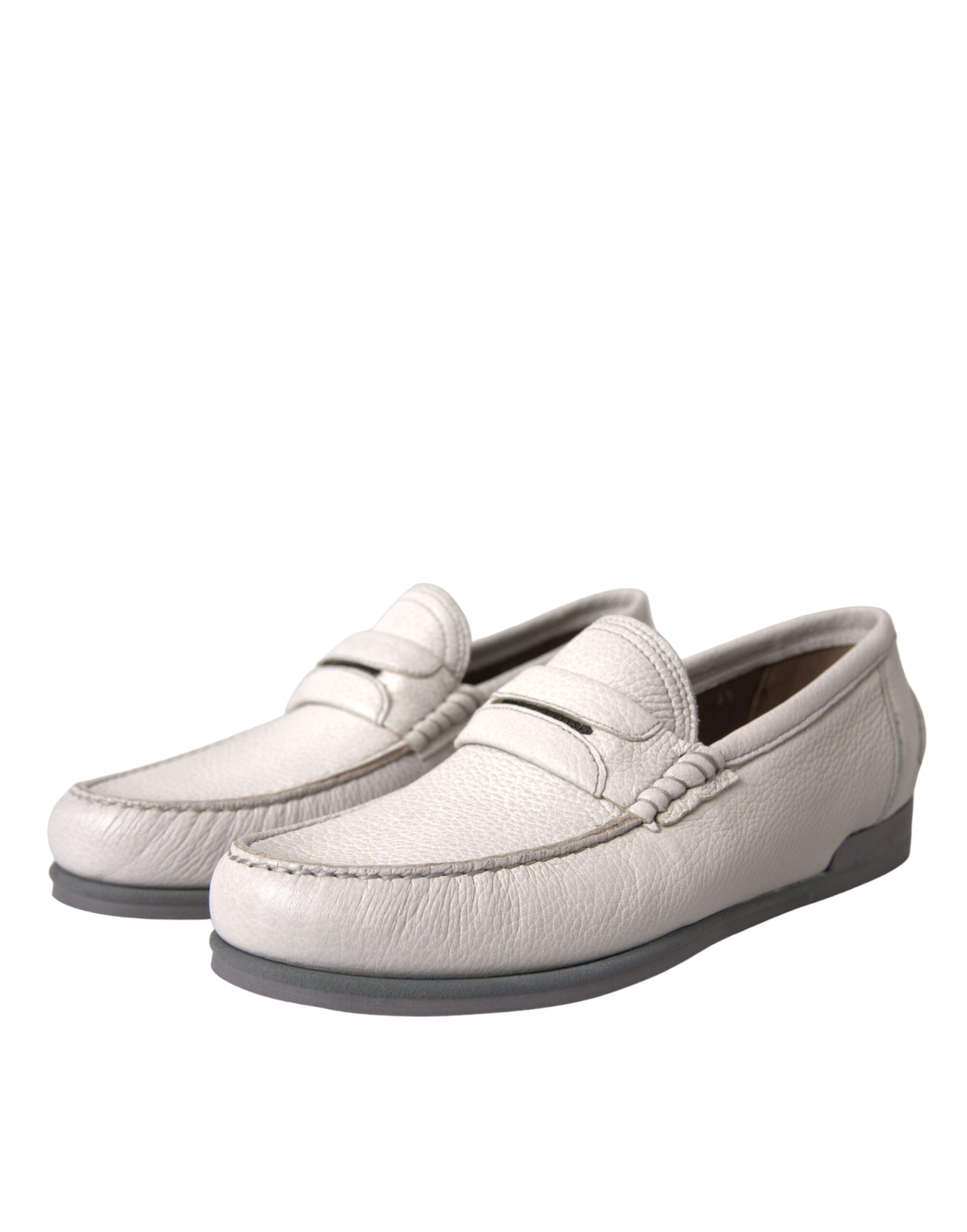 Mocassins Dolce & Gabbana blancs et gris