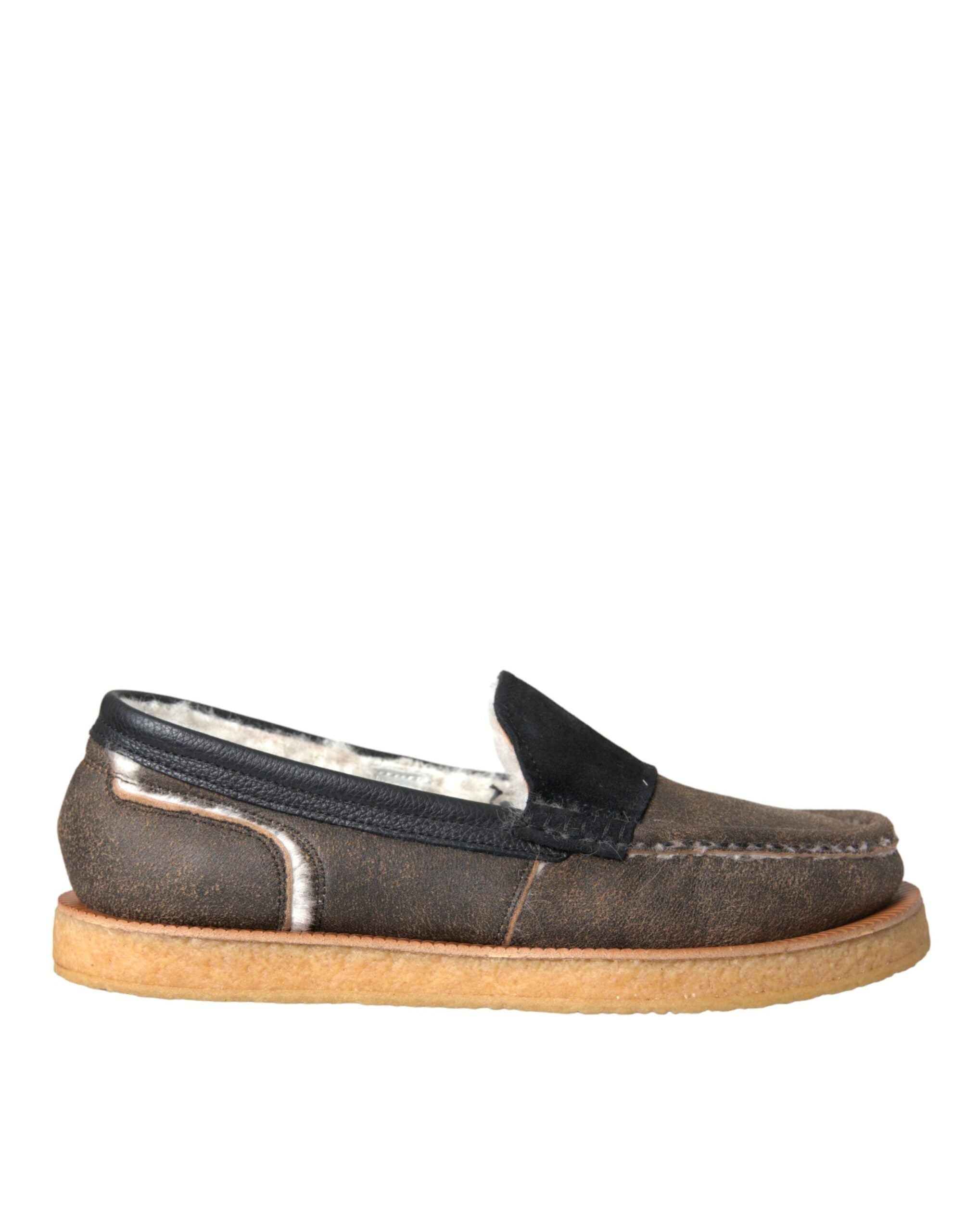 Loafers Dolce & Gabbana bruns noirs