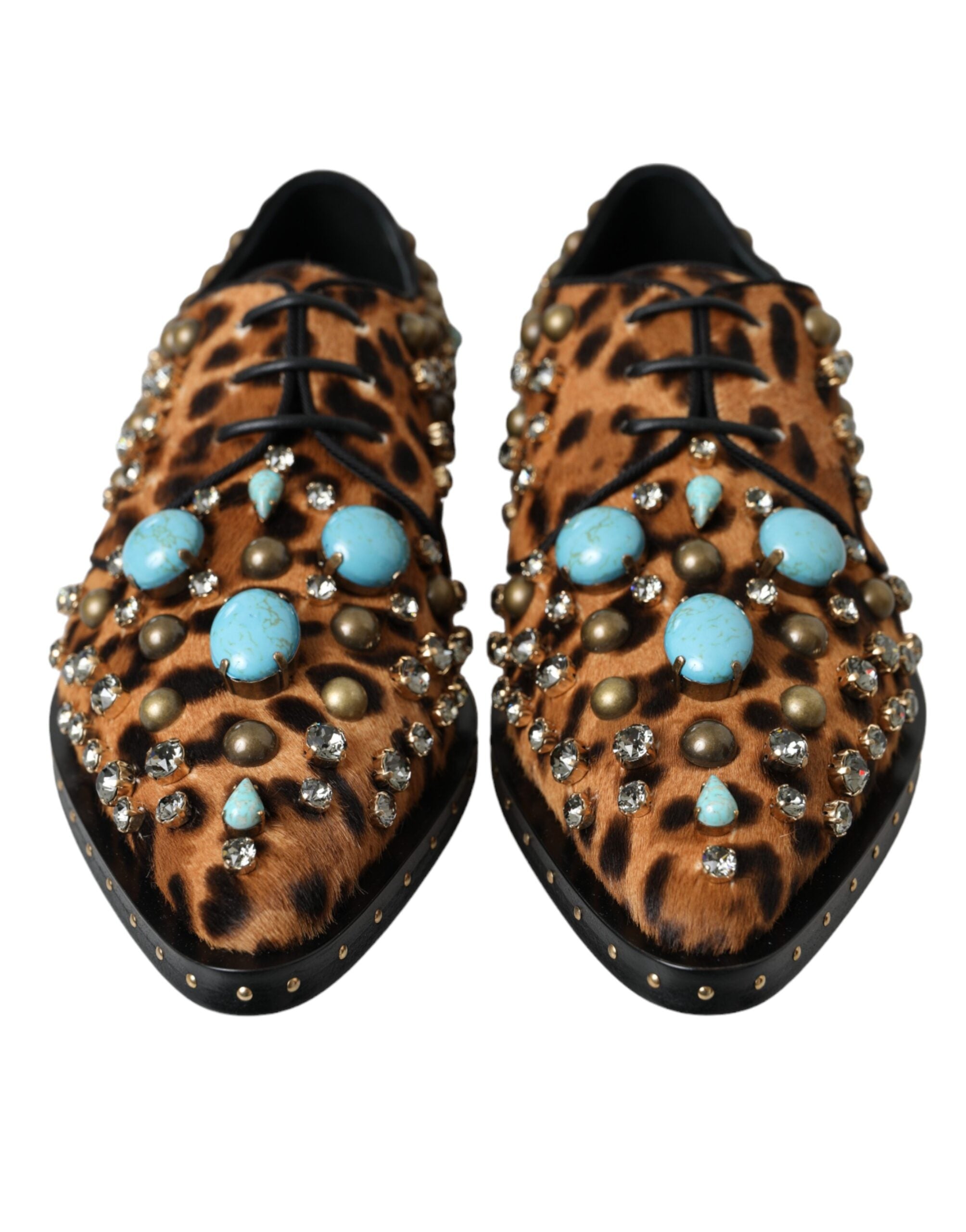 Chaussures DOLCE & GABBANA en cuir marron et noir