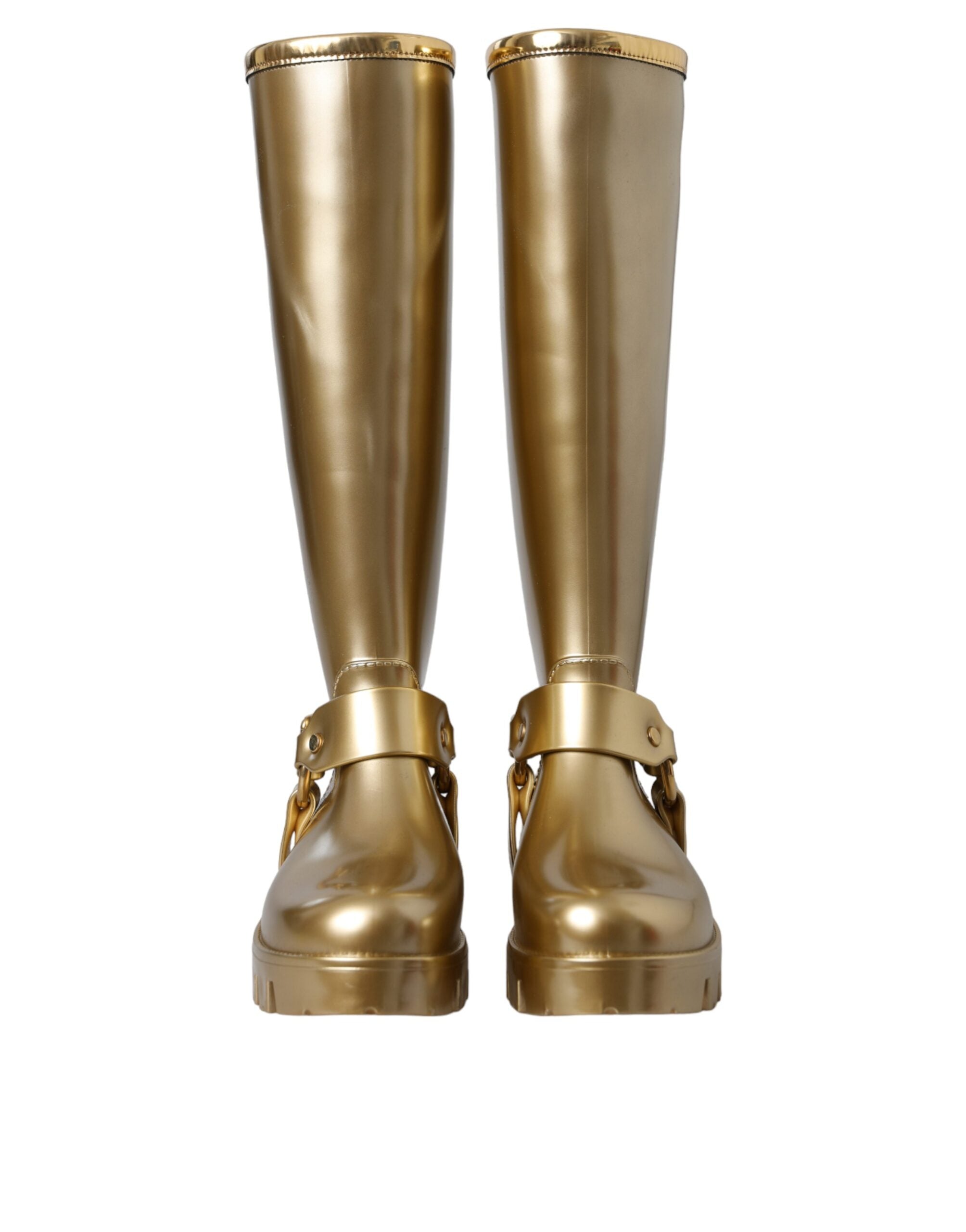Bottines Dolce & Gabbana dorées
