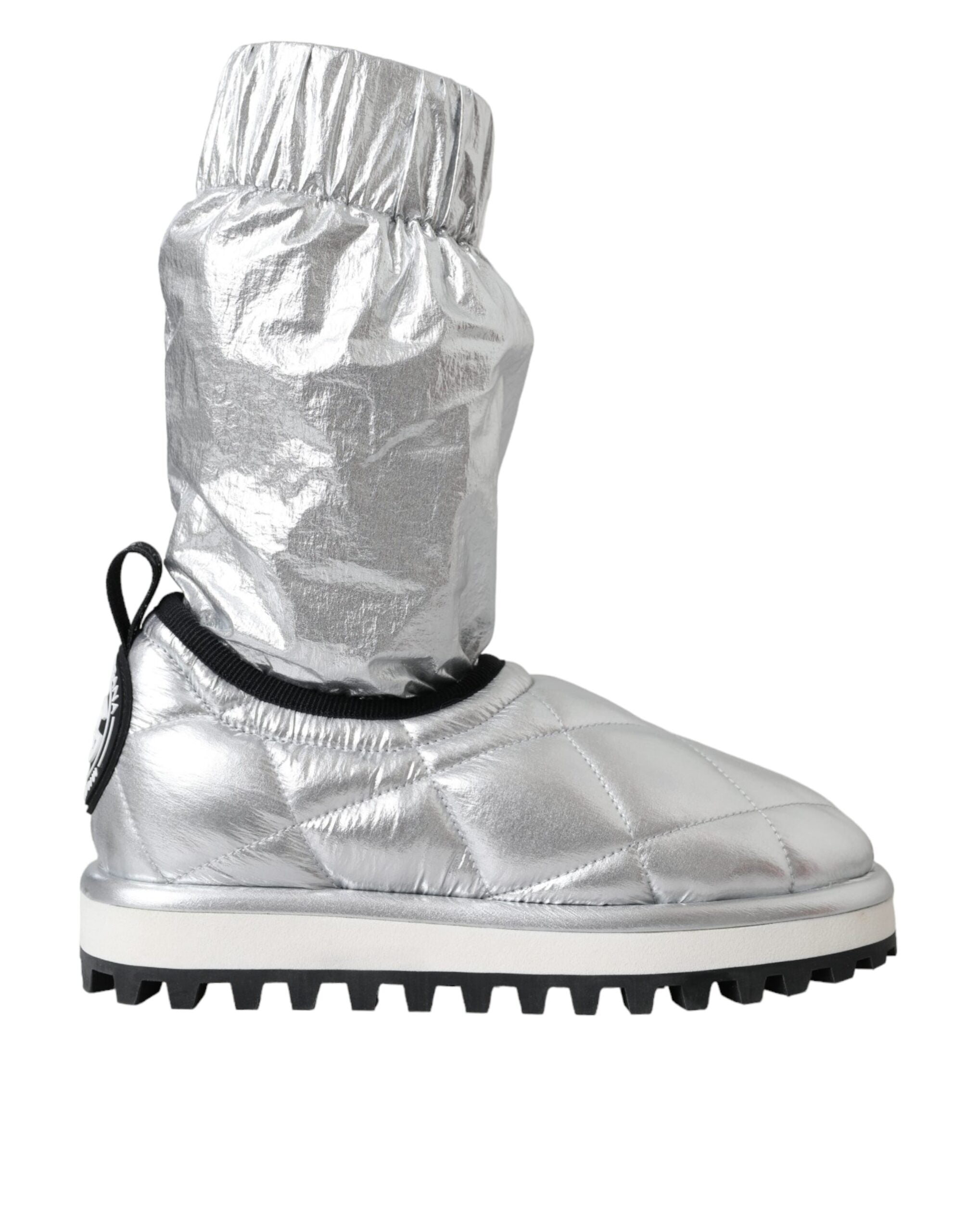 Bottines Dolce & Gabbana argentées